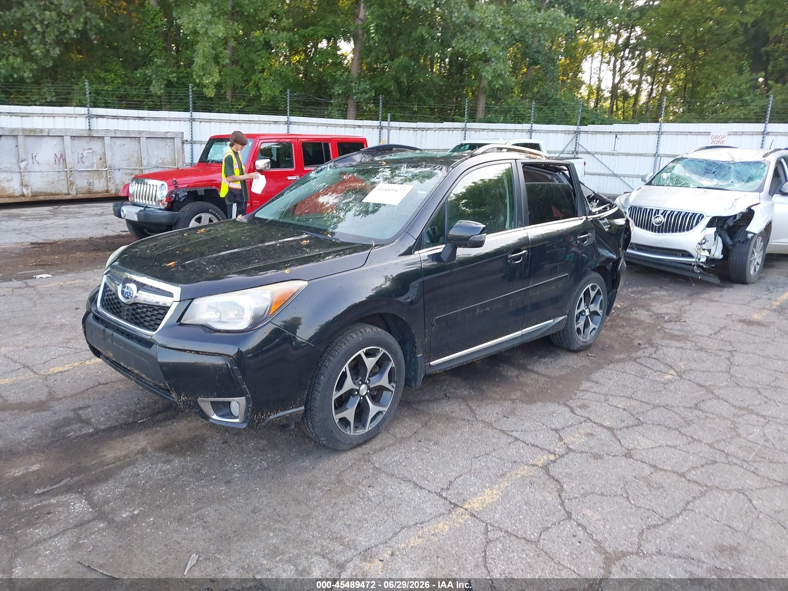 2015 Subaru Forester 2.0xt Touring Black vin: JF2SJGUC8FH402203