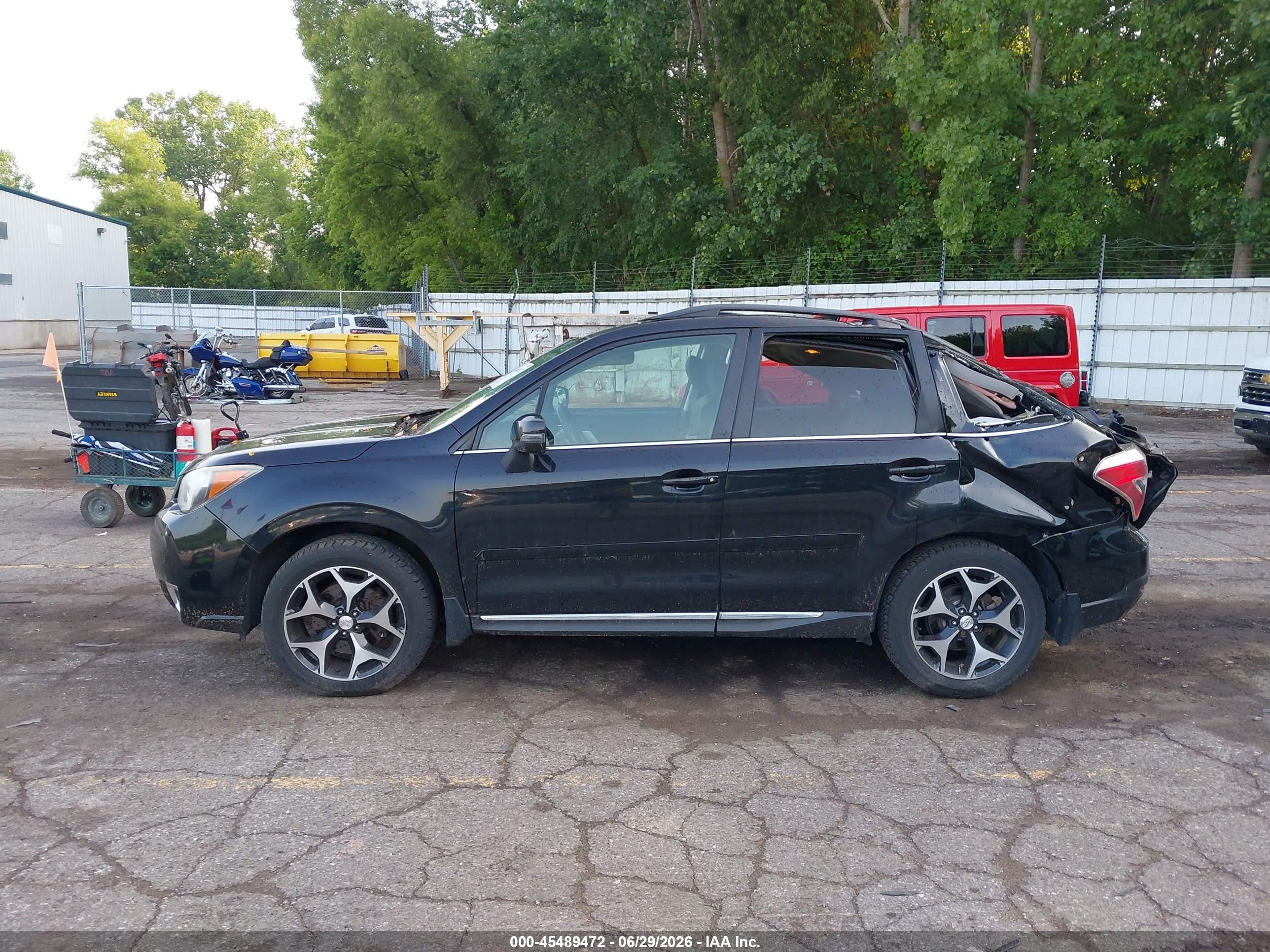 2015 Subaru Forester 2.0xt Touring Black vin: JF2SJGUC8FH402203