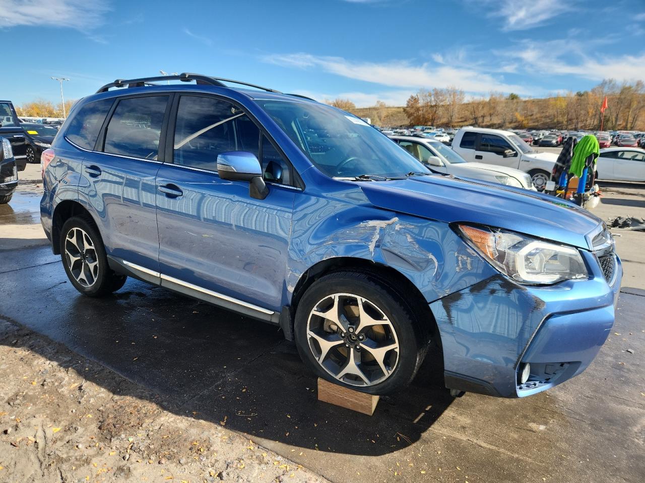 2015 Subaru Forester 2.0xt Touring Blue vin: JF2SJGWC0FH830652