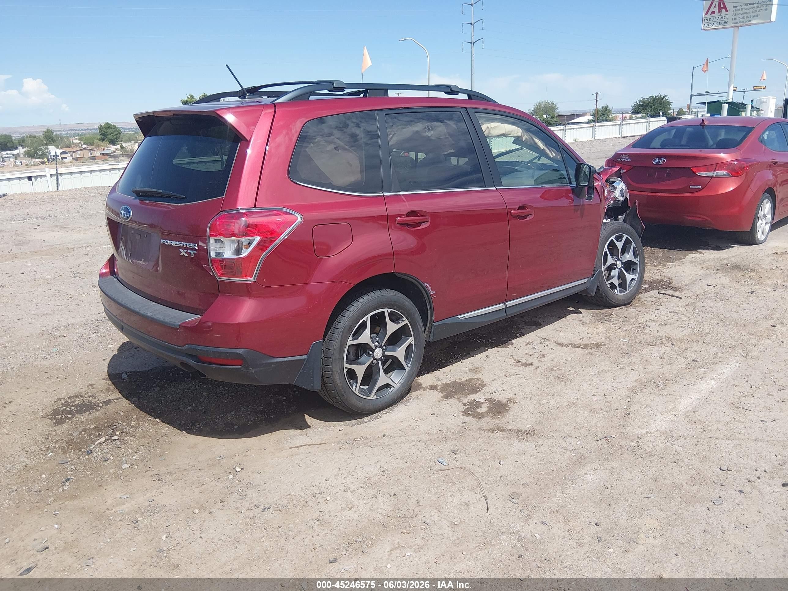 2015 Subaru Forester 2.0xt Touring Burgundy vin: JF2SJGWC1FH523281