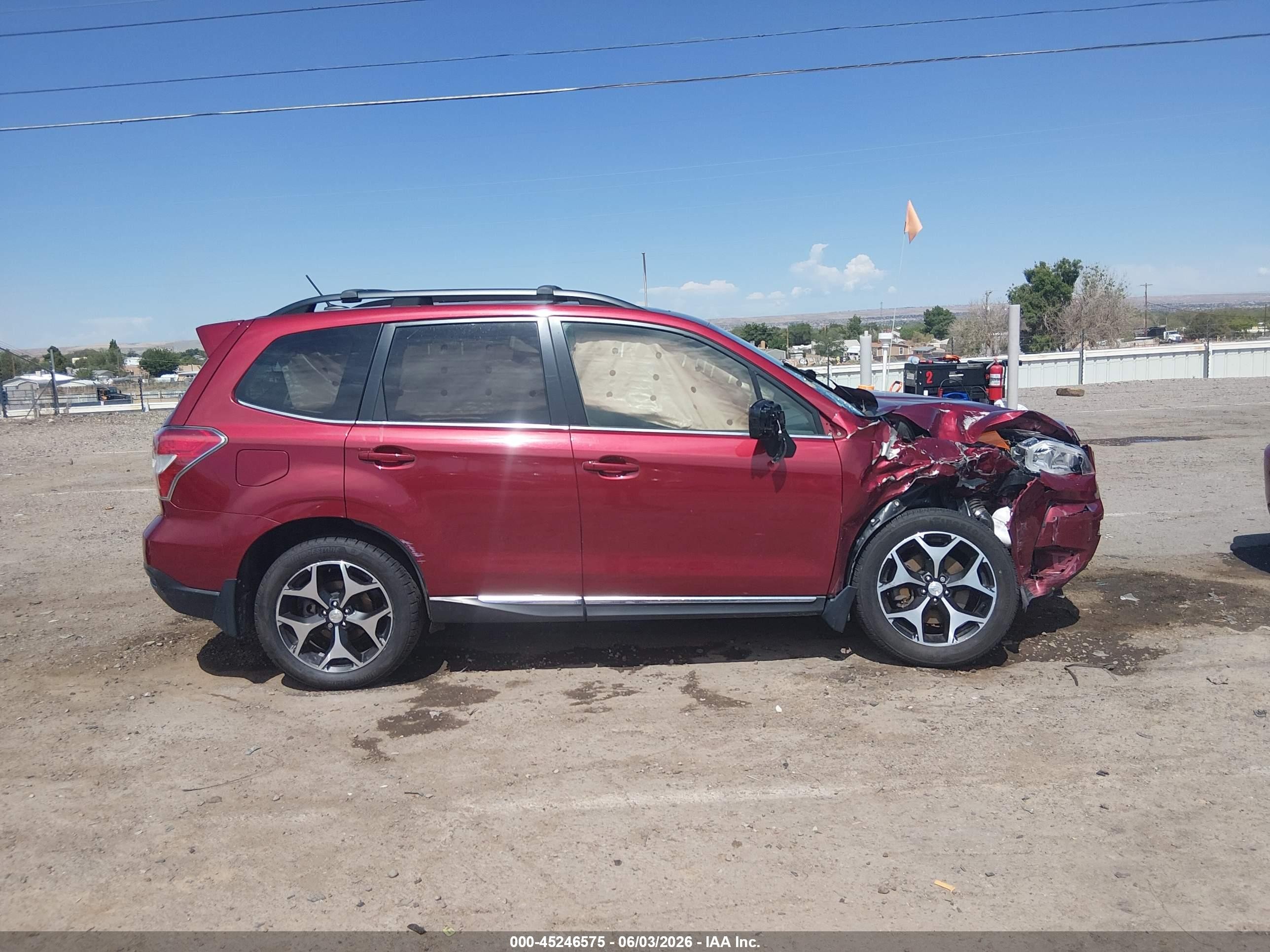 2015 Subaru Forester 2.0xt Touring Burgundy vin: JF2SJGWC1FH523281