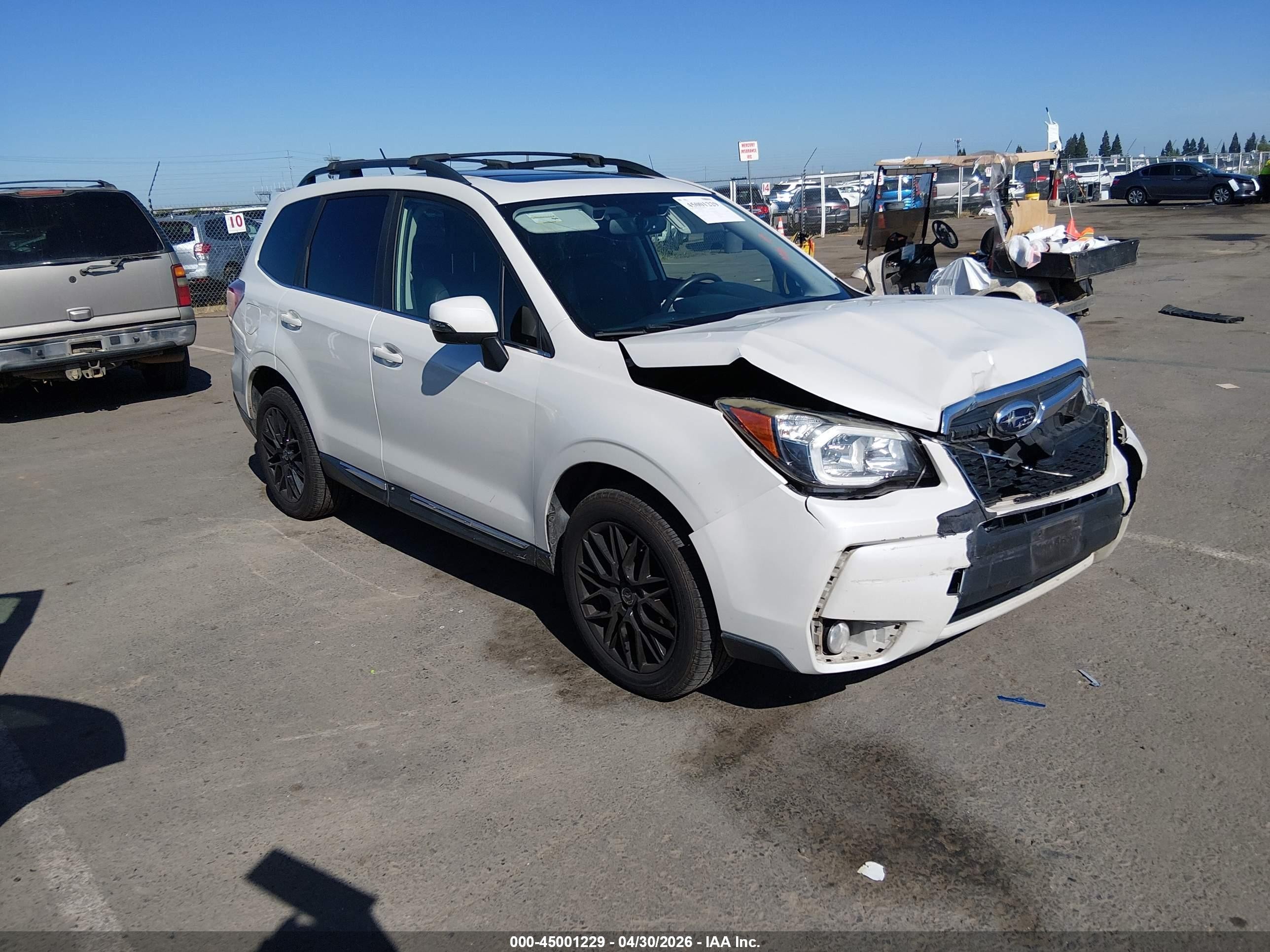 2015 Subaru Forester 2.0xt Touring White vin: JF2SJGWC1FH841806