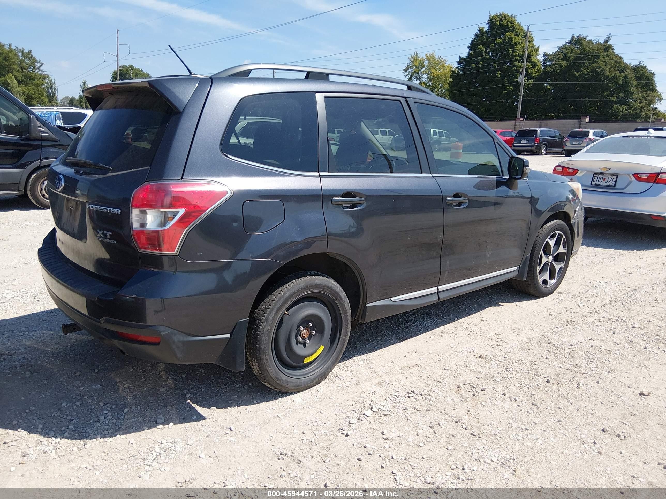 2015 Subaru Forester 2.0xt Touring Black vin: JF2SJGWC2FH490274