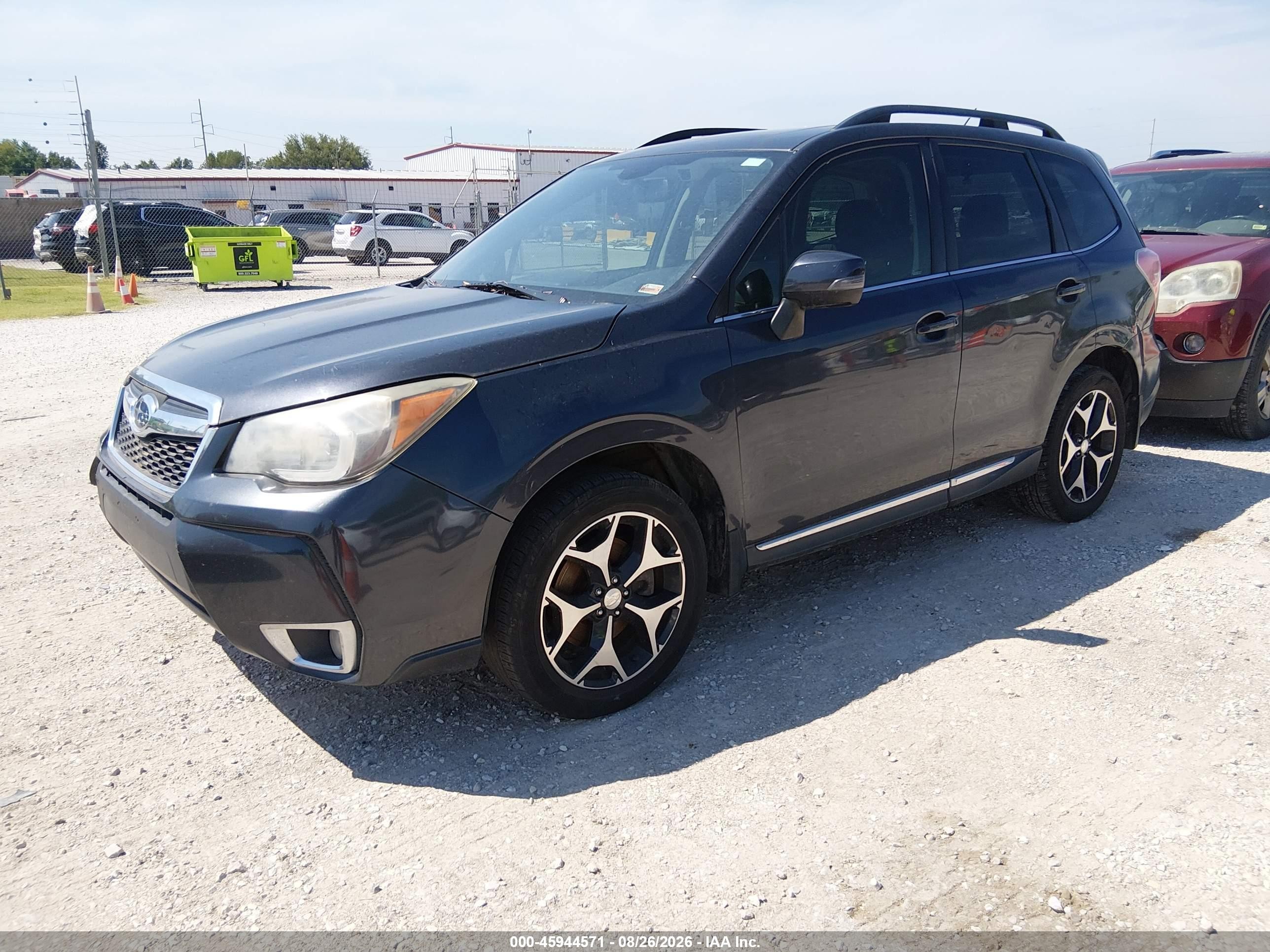 2015 Subaru Forester 2.0xt Touring Black vin: JF2SJGWC2FH490274