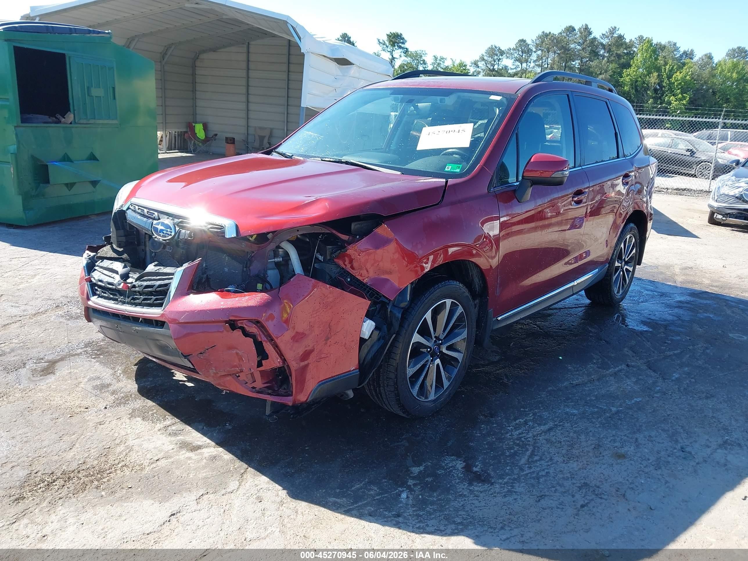 2017 Subaru Forester 2.0xt Touring Red vin: JF2SJGWC2HH576543