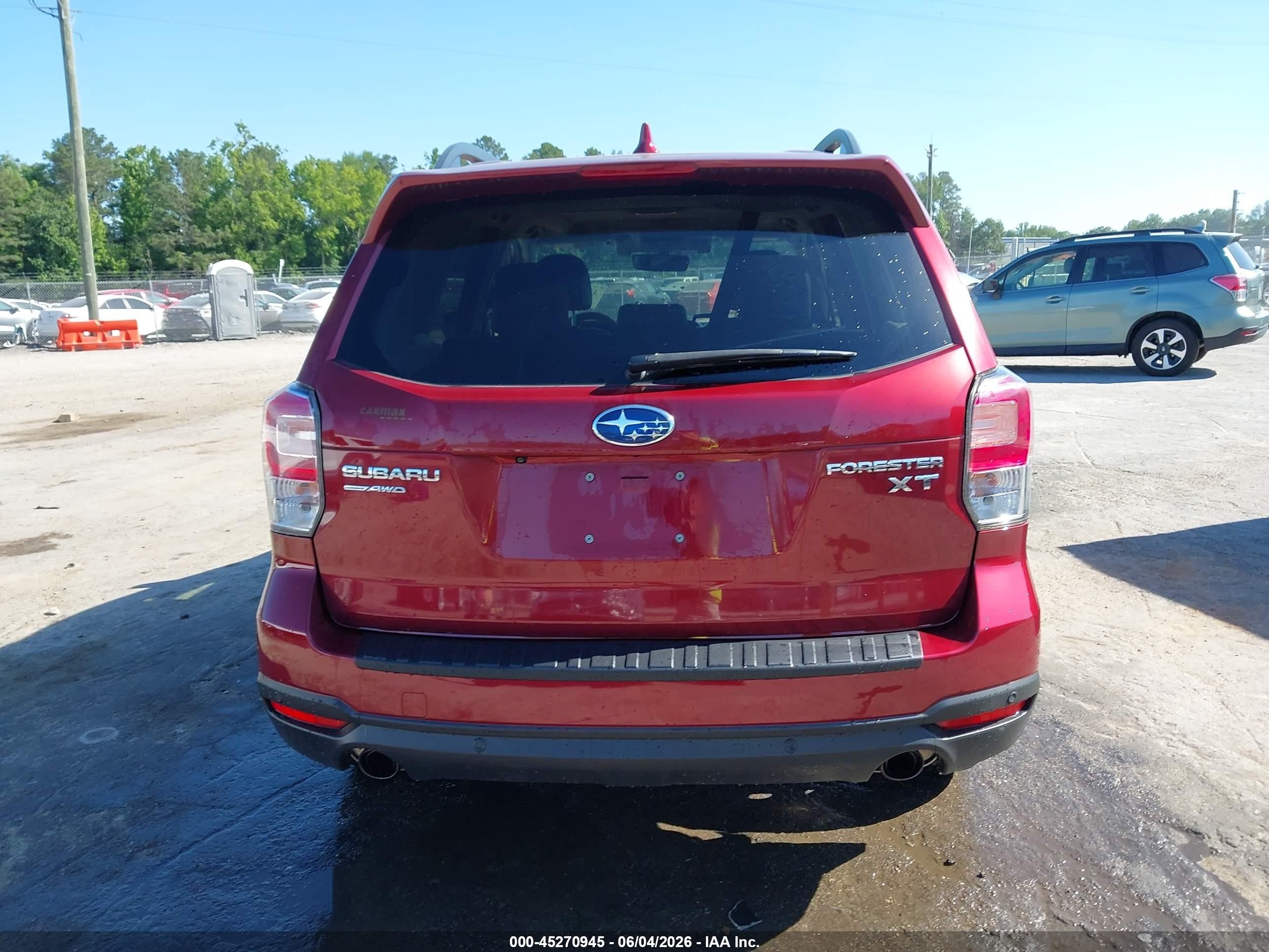 2017 Subaru Forester 2.0xt Touring Red vin: JF2SJGWC2HH576543