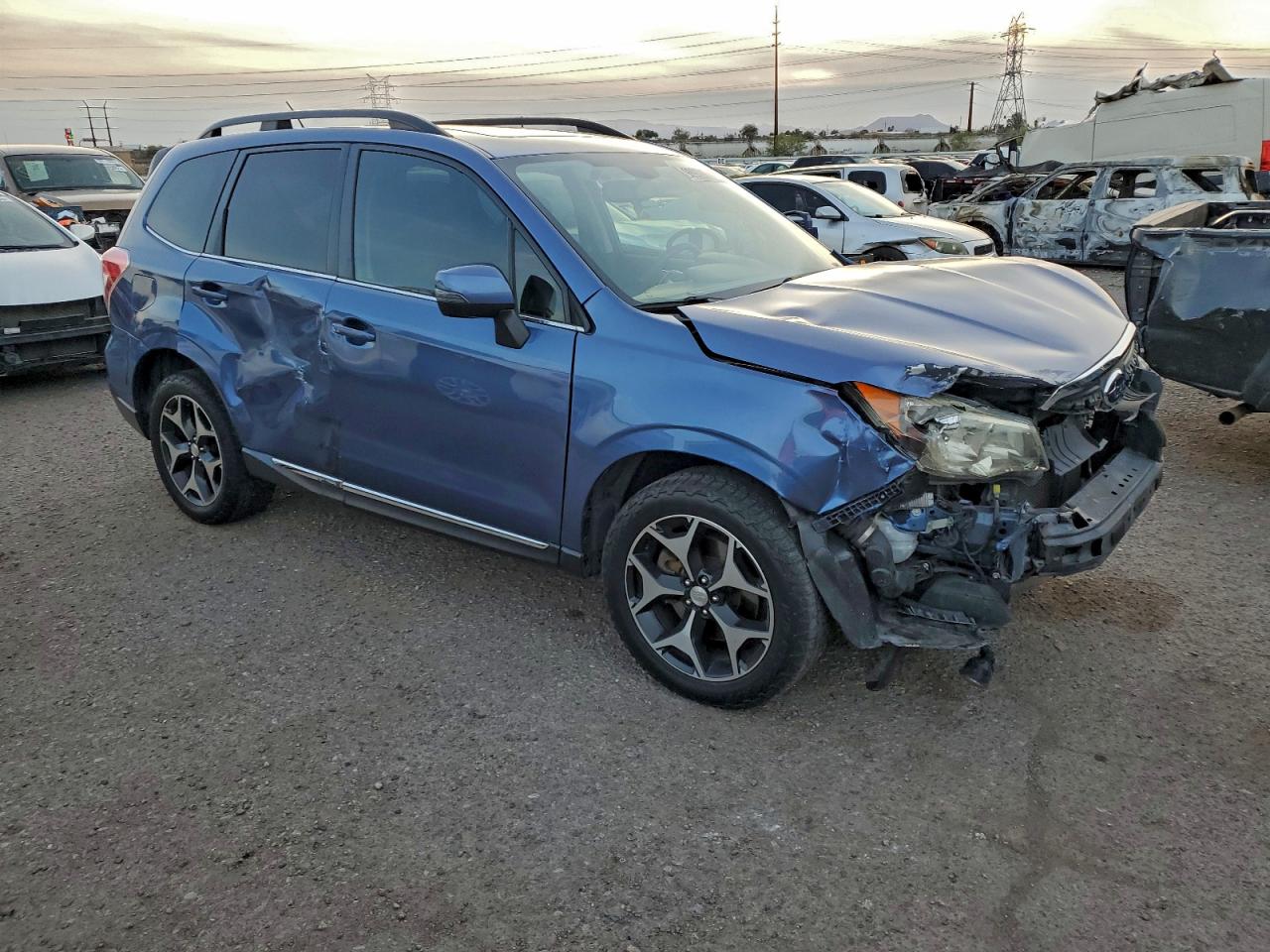 2015 Subaru Forester 2.0xt Touring Синий vin: JF2SJGWC3FH419858