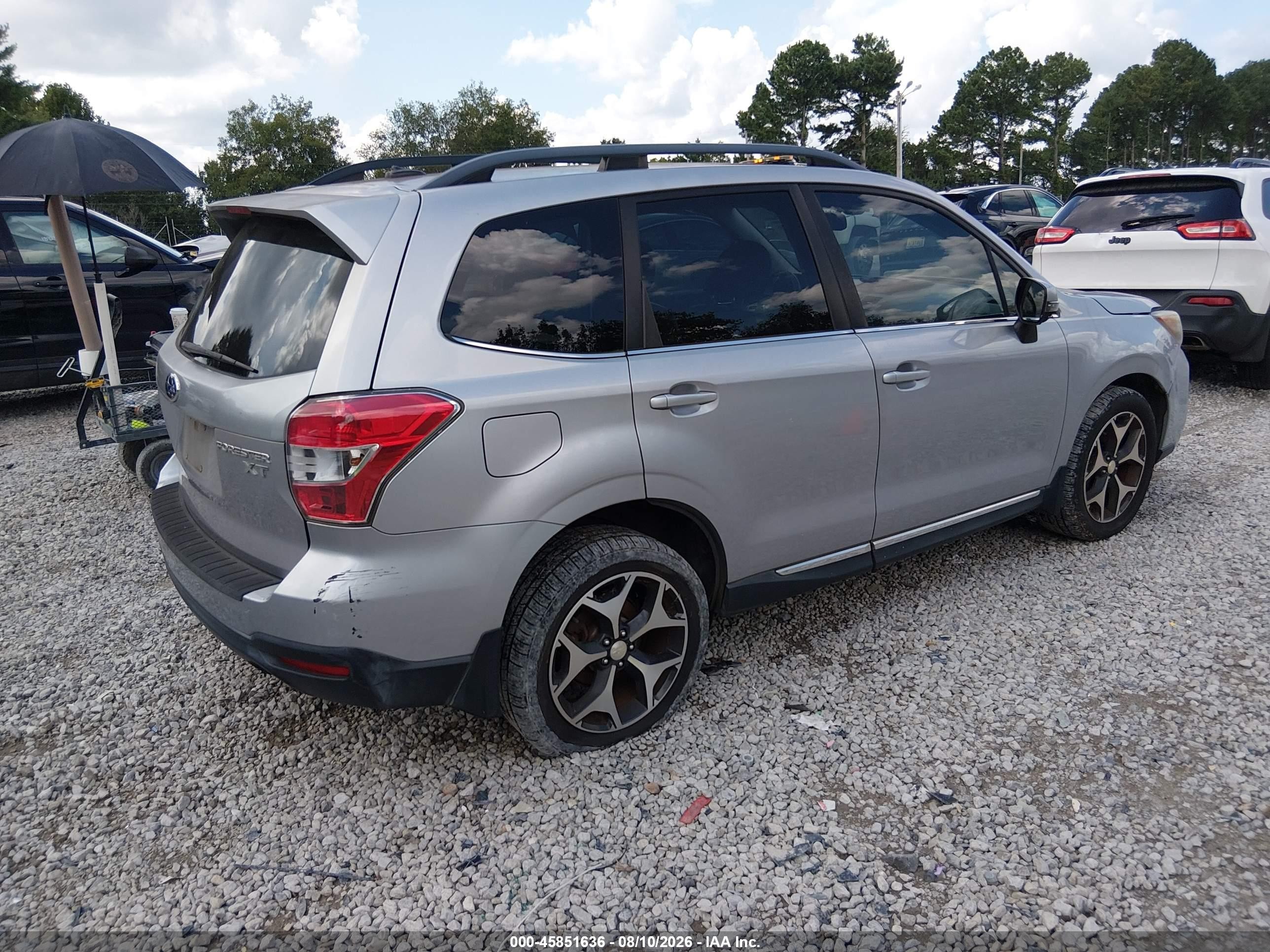 2015 Subaru Forester 2.0xt Touring Silver vin: JF2SJGWC4FH437379