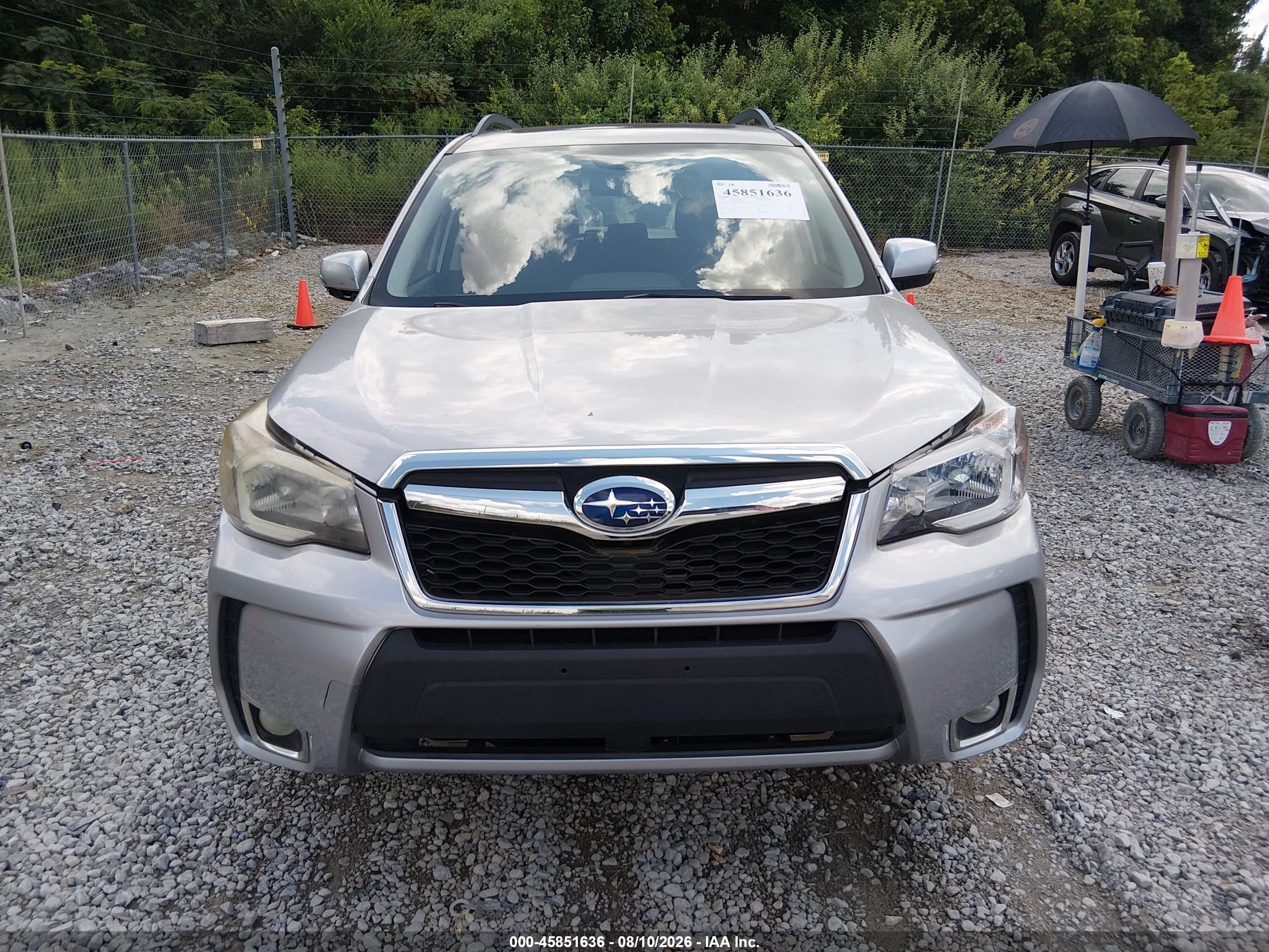 2015 Subaru Forester 2.0xt Touring Silver vin: JF2SJGWC4FH437379
