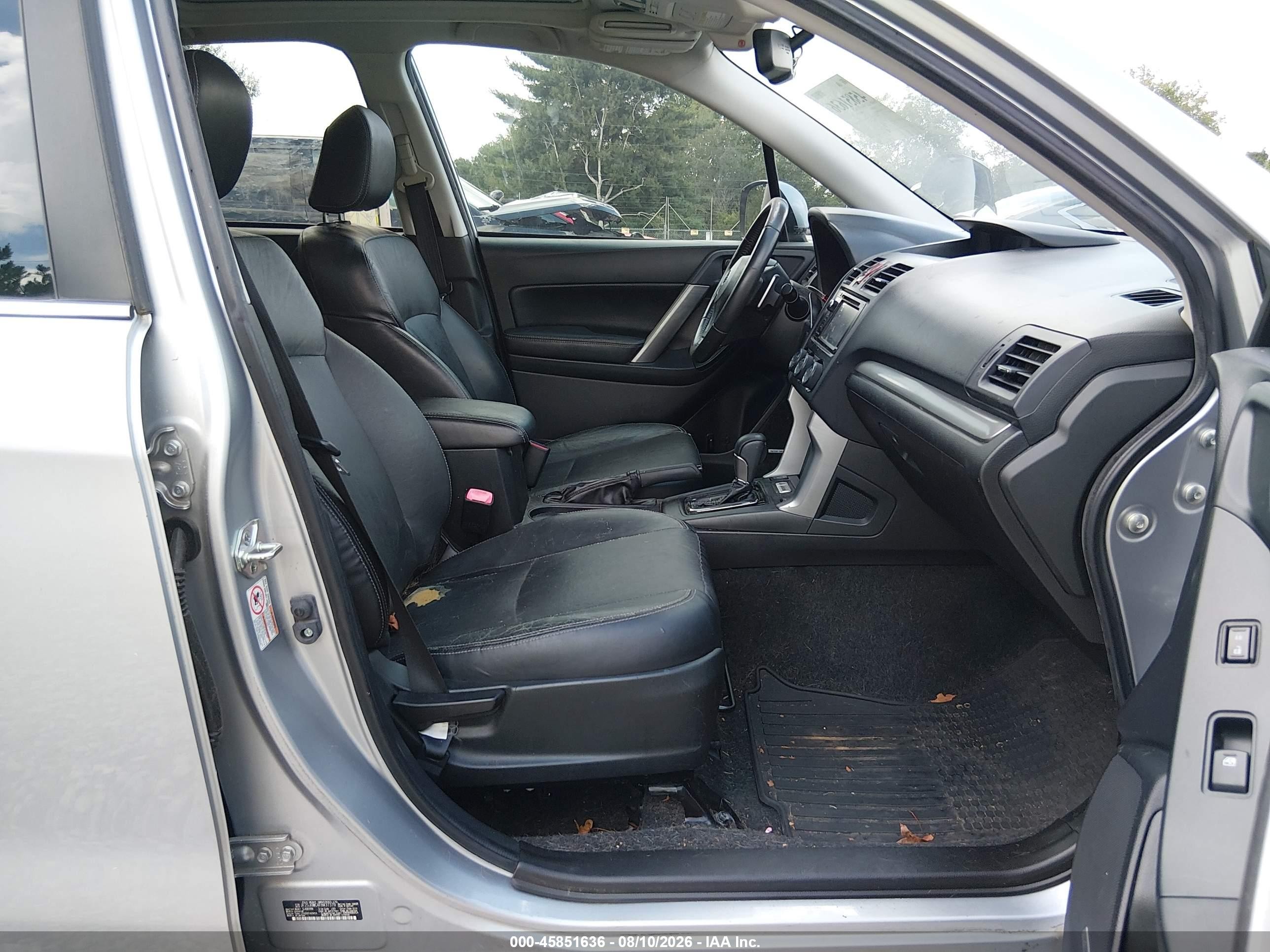 2015 Subaru Forester 2.0xt Touring Silver vin: JF2SJGWC4FH437379