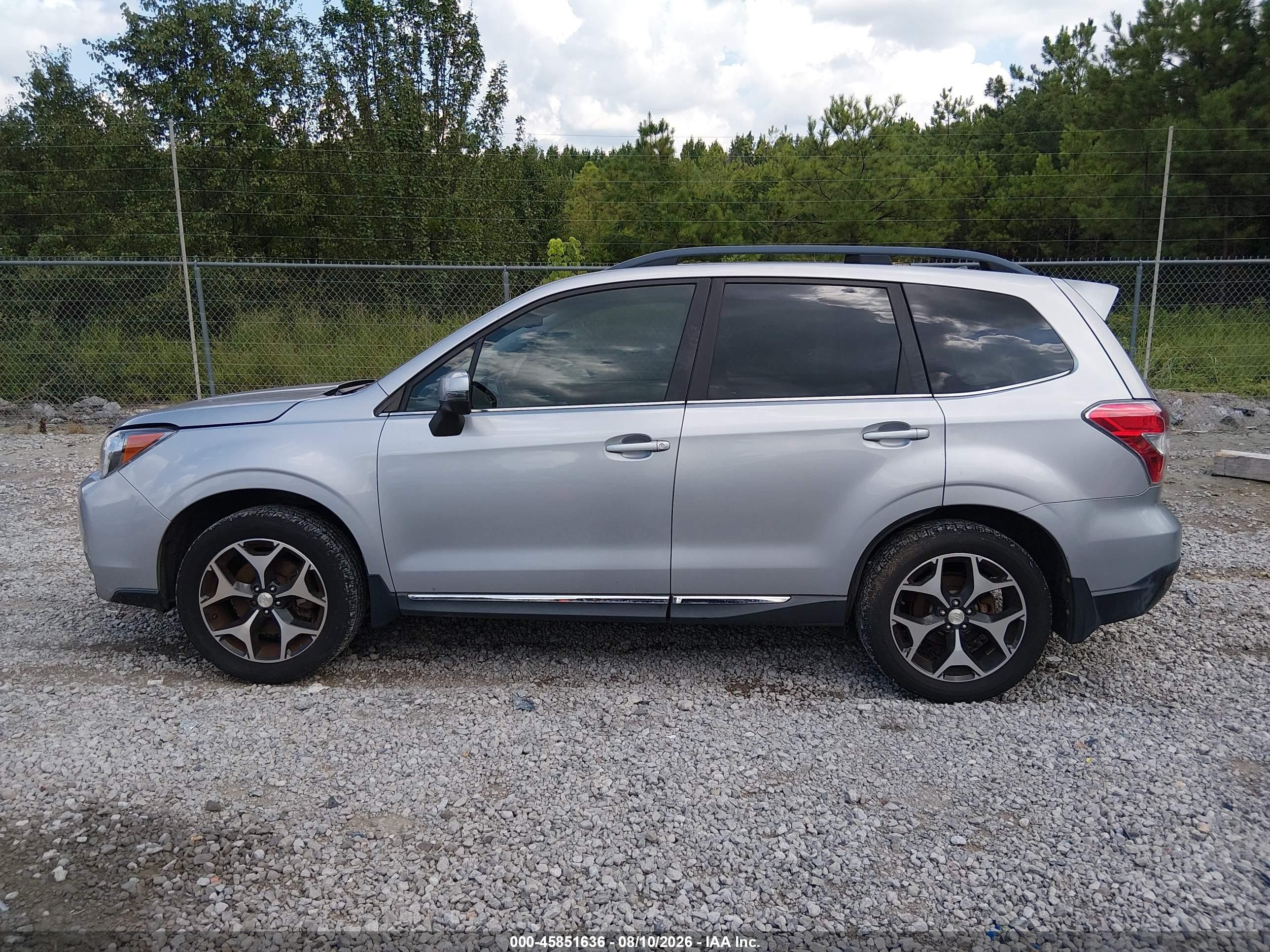 2015 Subaru Forester 2.0xt Touring Silver vin: JF2SJGWC4FH437379