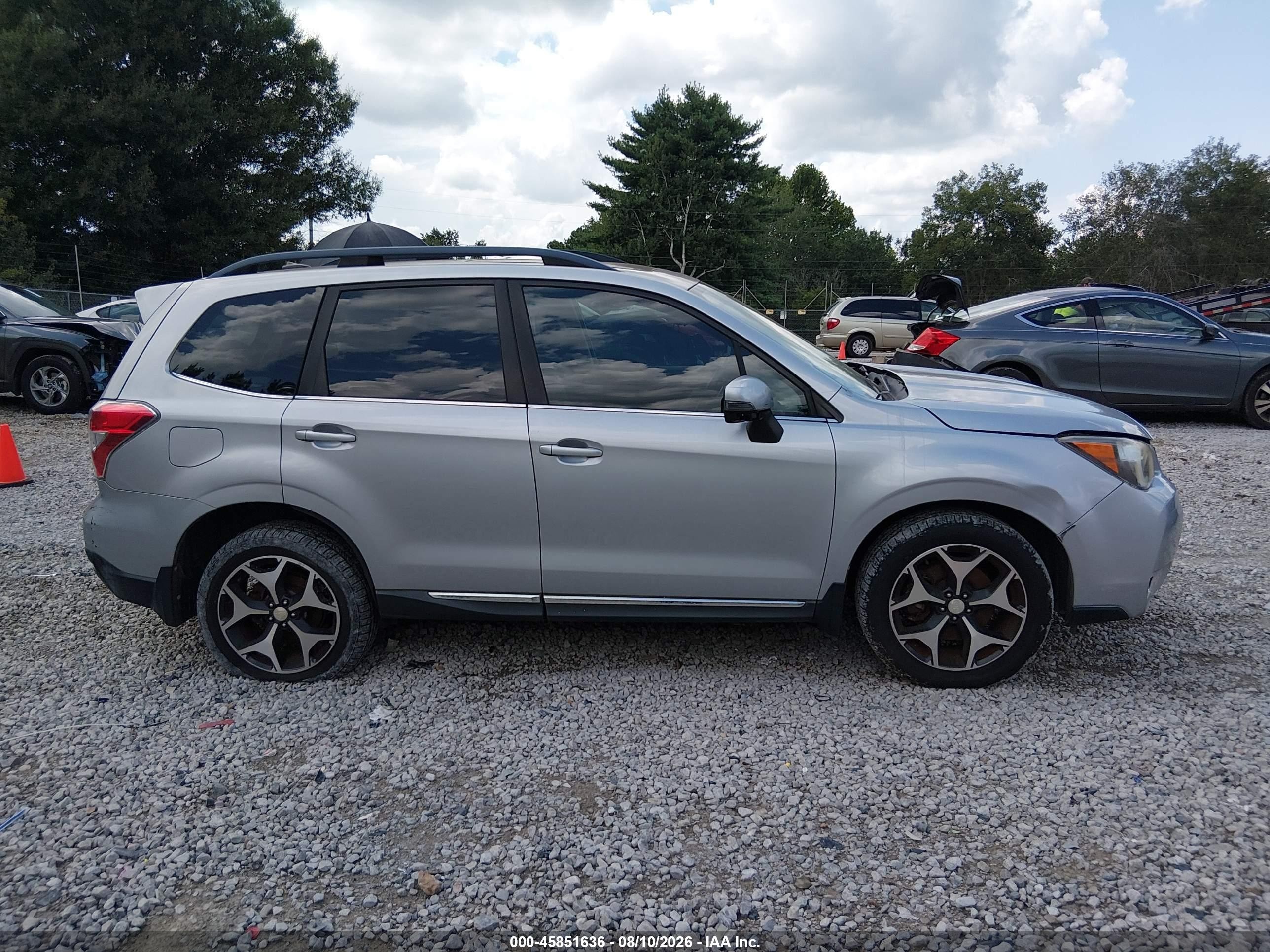 2015 Subaru Forester 2.0xt Touring Silver vin: JF2SJGWC4FH437379