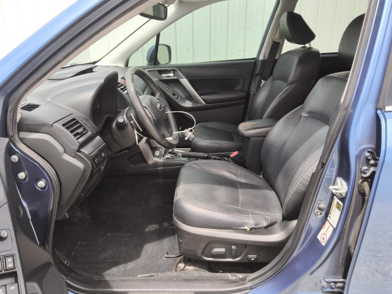 2015 Subaru Forester 2.0xt Touring Blue vin: JF2SJGWC6FH452742 Damage: Left Front Seat Cushion, Worn, Replacement Required