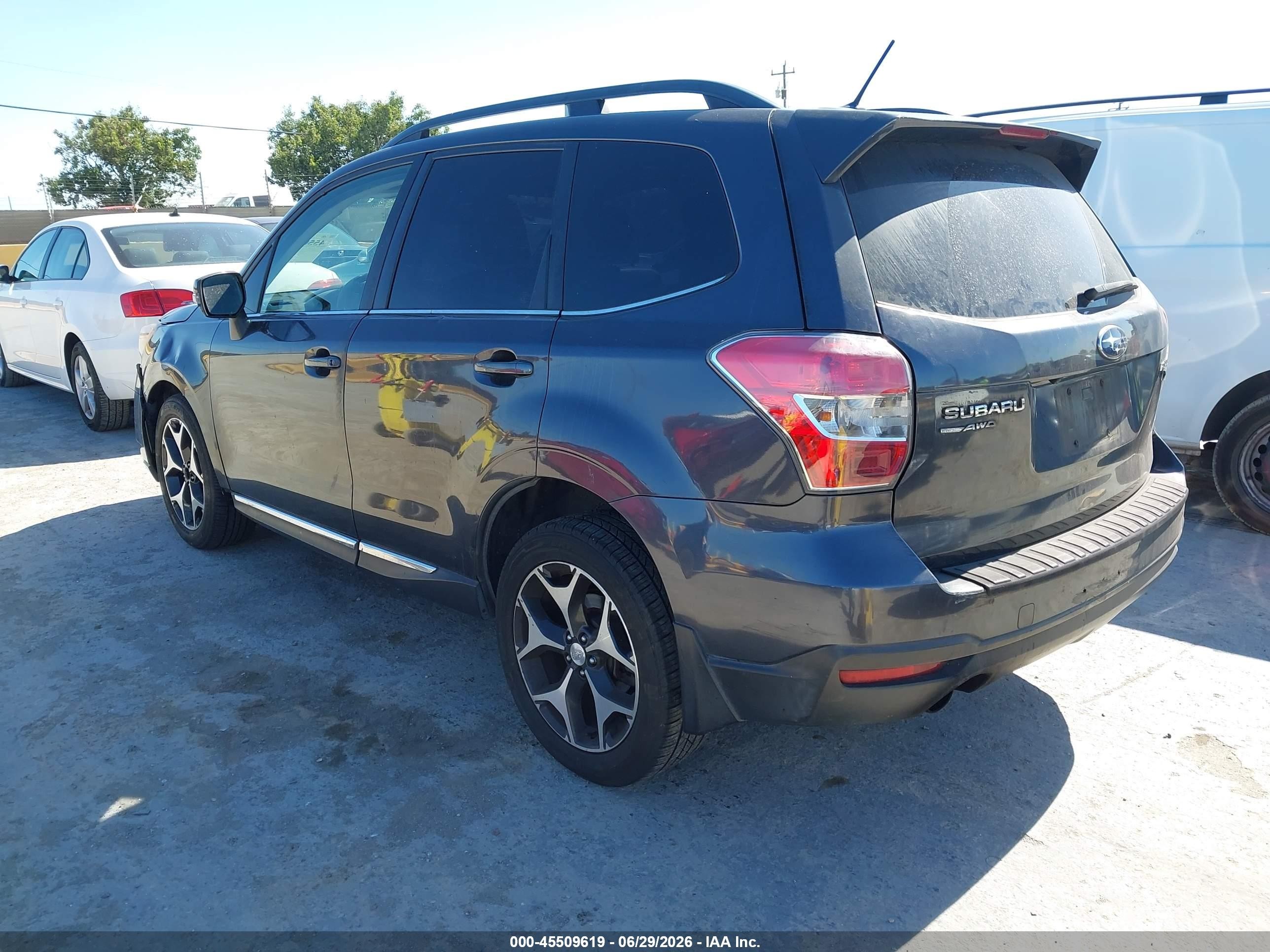 2015 Subaru Forester 2.0xt Touring Gray vin: JF2SJGWC7FH461532