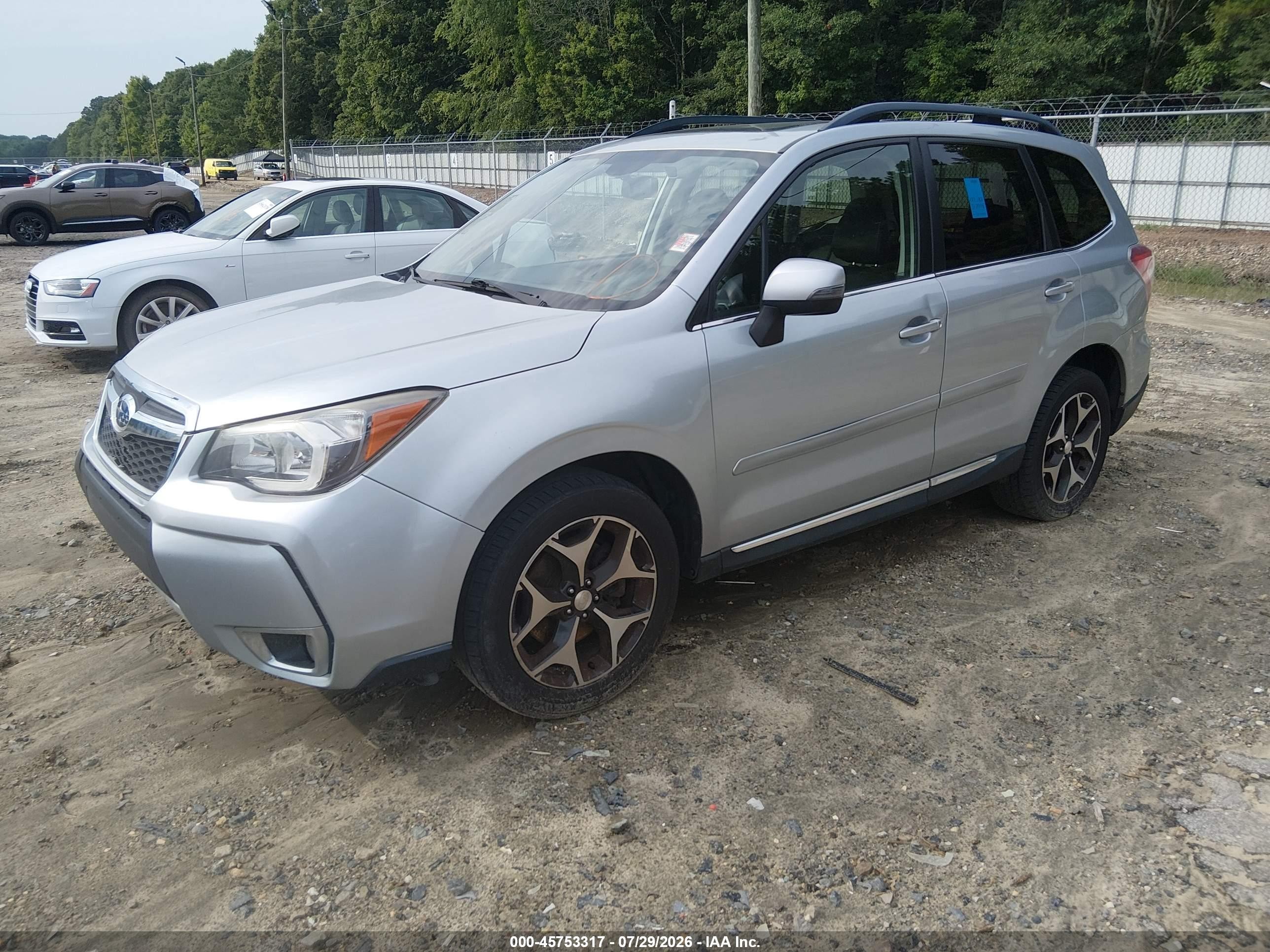 2015 Subaru Forester 2.0xt Touring Silver vin: JF2SJGWC8FH421072