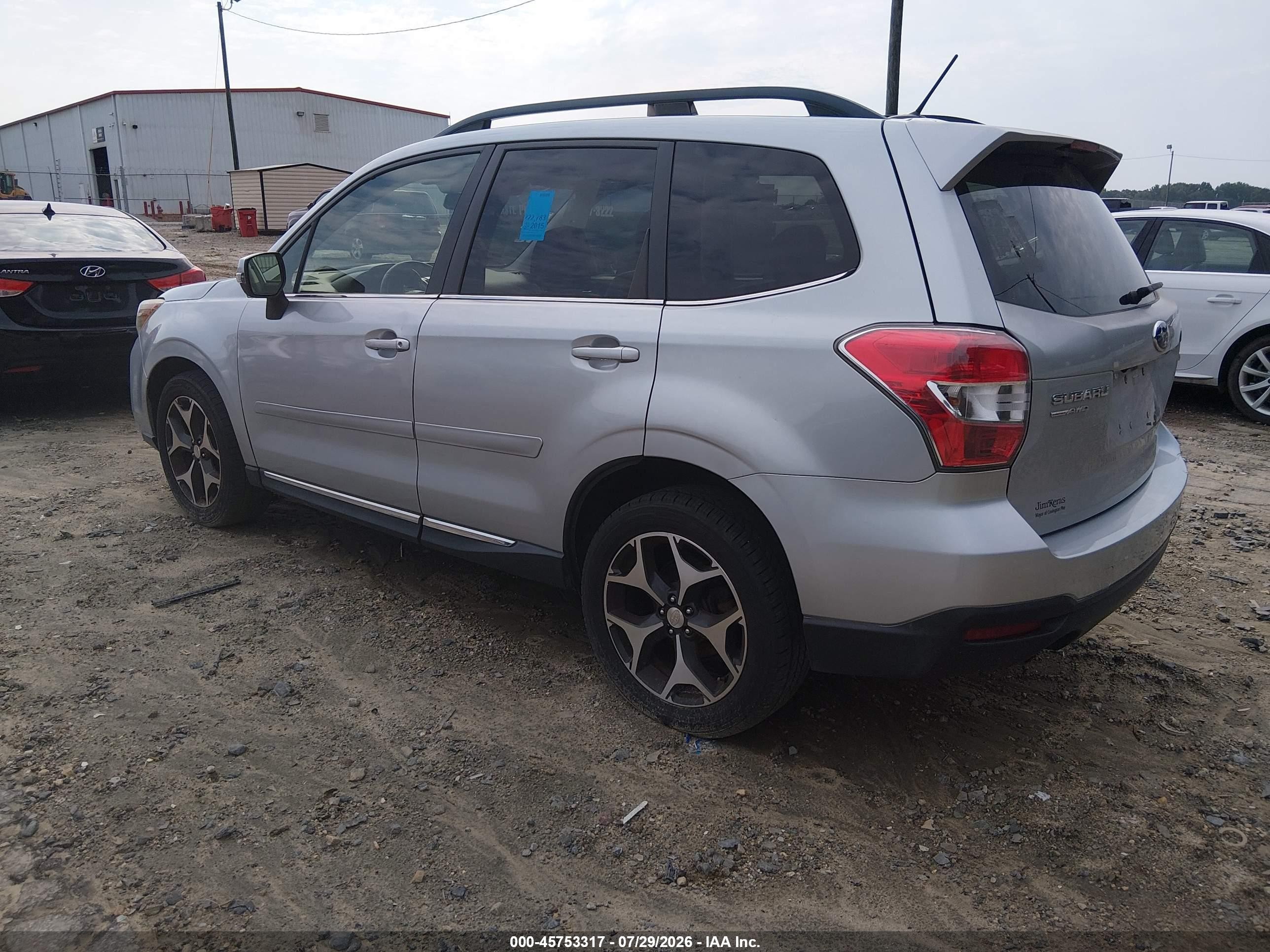 2015 Subaru Forester 2.0xt Touring Silver vin: JF2SJGWC8FH421072