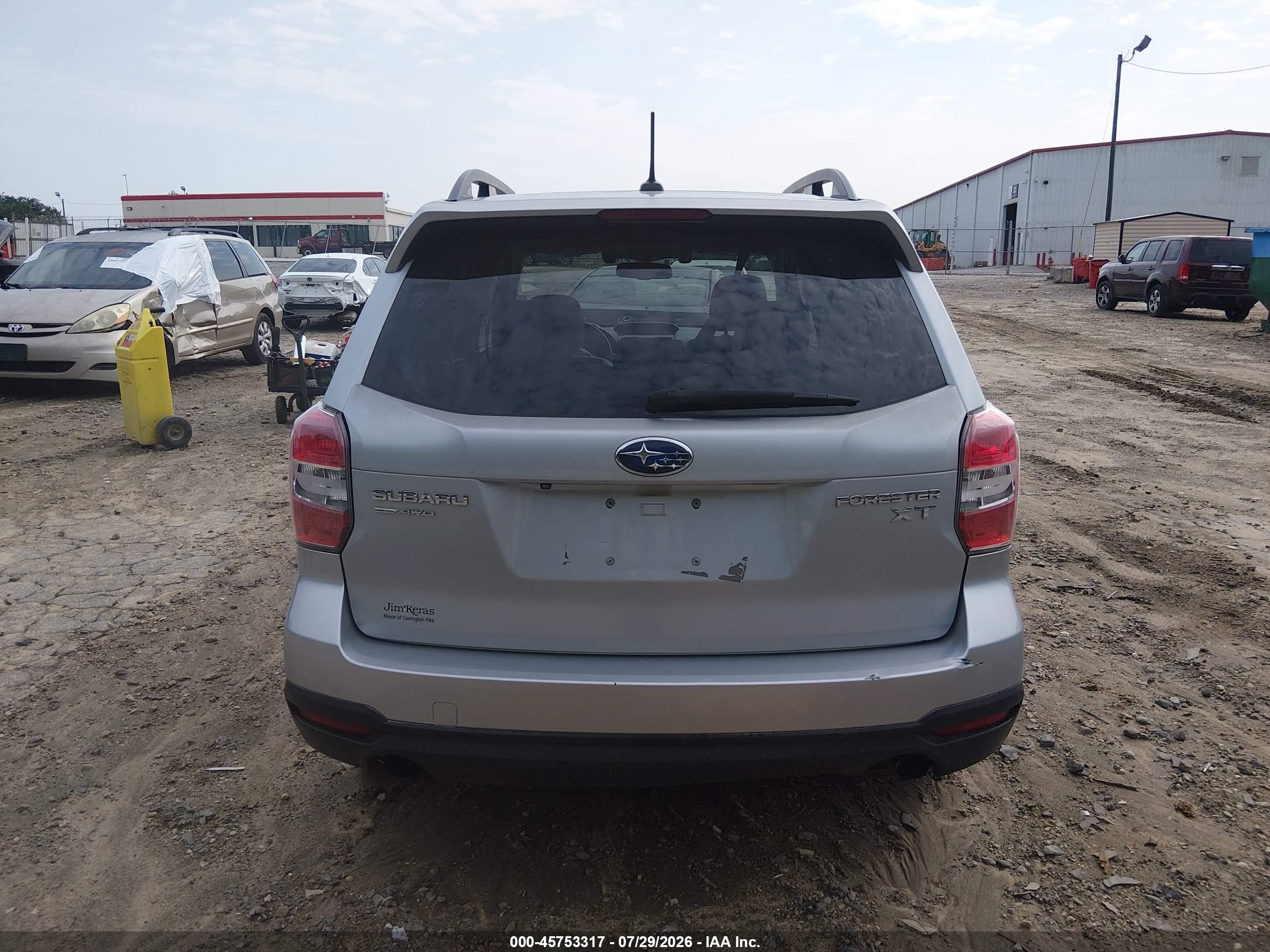 2015 Subaru Forester 2.0xt Touring Silver vin: JF2SJGWC8FH421072