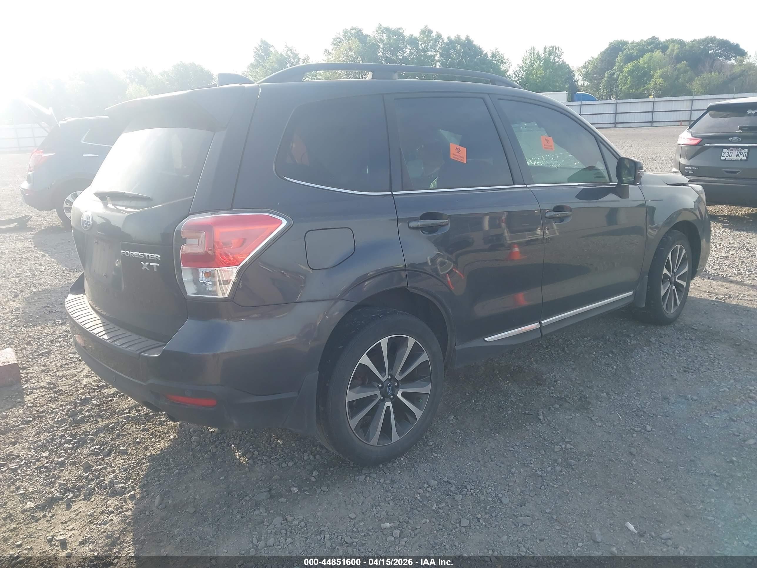 2018 Subaru Forester 2.0xt Touring Gray vin: JF2SJGWC8JH591568