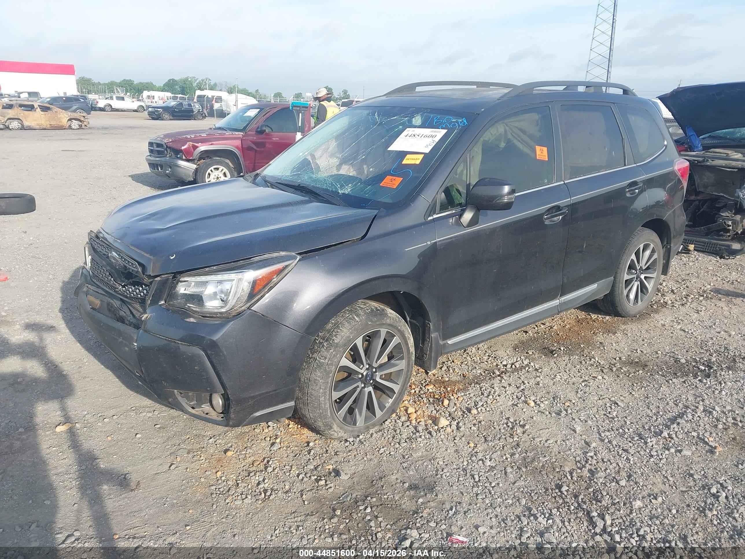 2018 Subaru Forester 2.0xt Touring Gray vin: JF2SJGWC8JH591568
