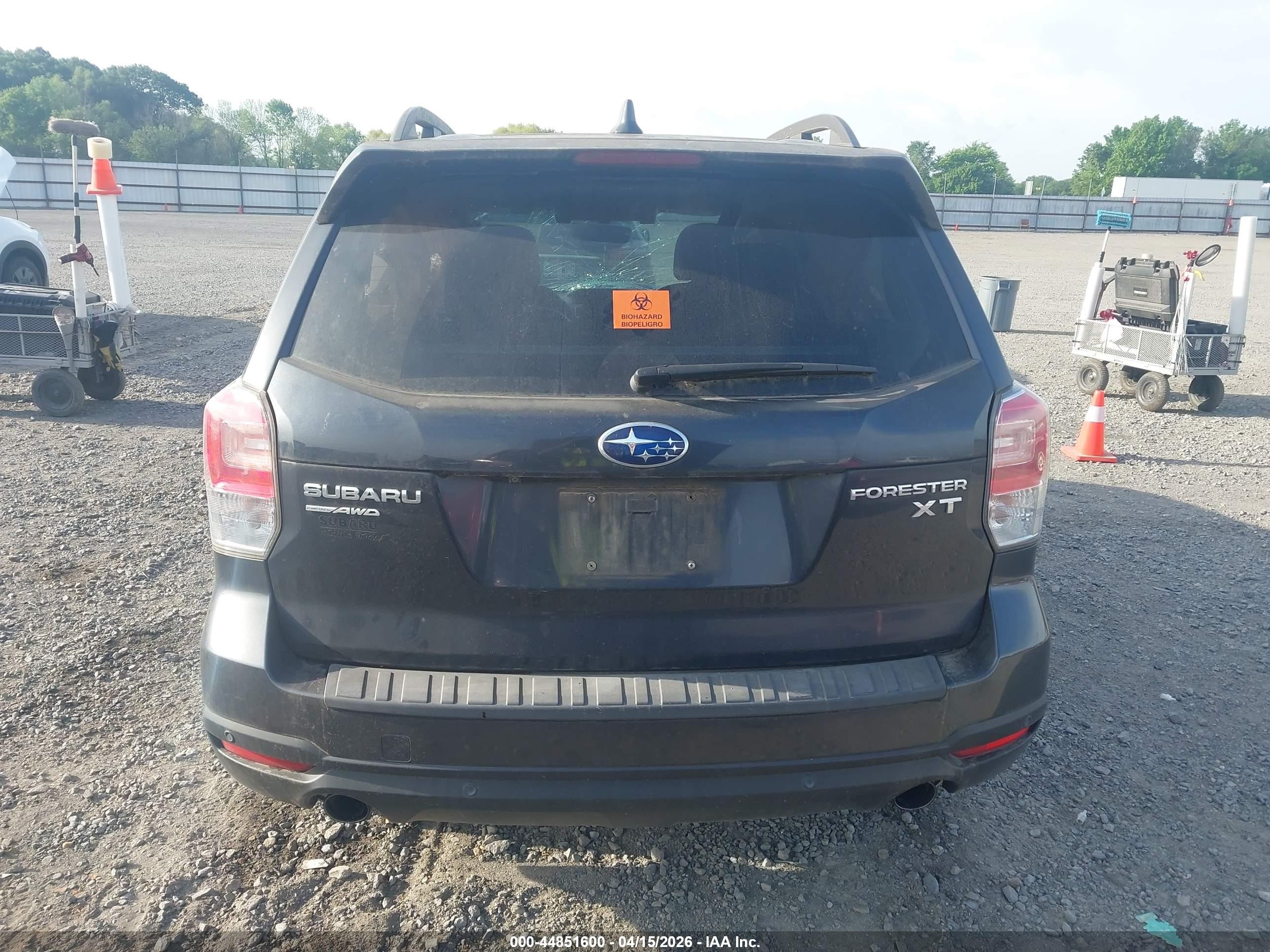 2018 Subaru Forester 2.0xt Touring Gray vin: JF2SJGWC8JH591568