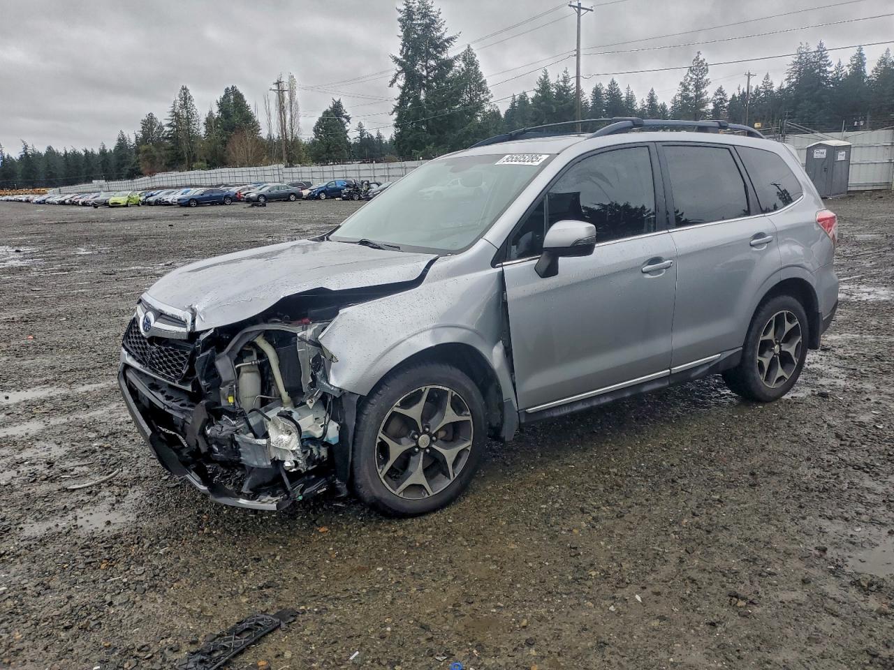 2015 Subaru Forester 2.0xt Touring Silver vin: JF2SJGWC9FH537297
