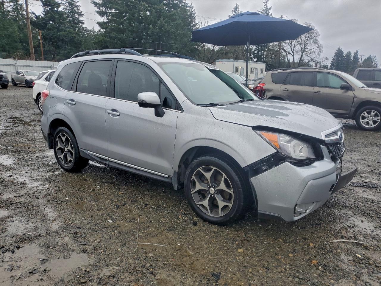 2015 Subaru Forester 2.0xt Touring Silver vin: JF2SJGWC9FH537297