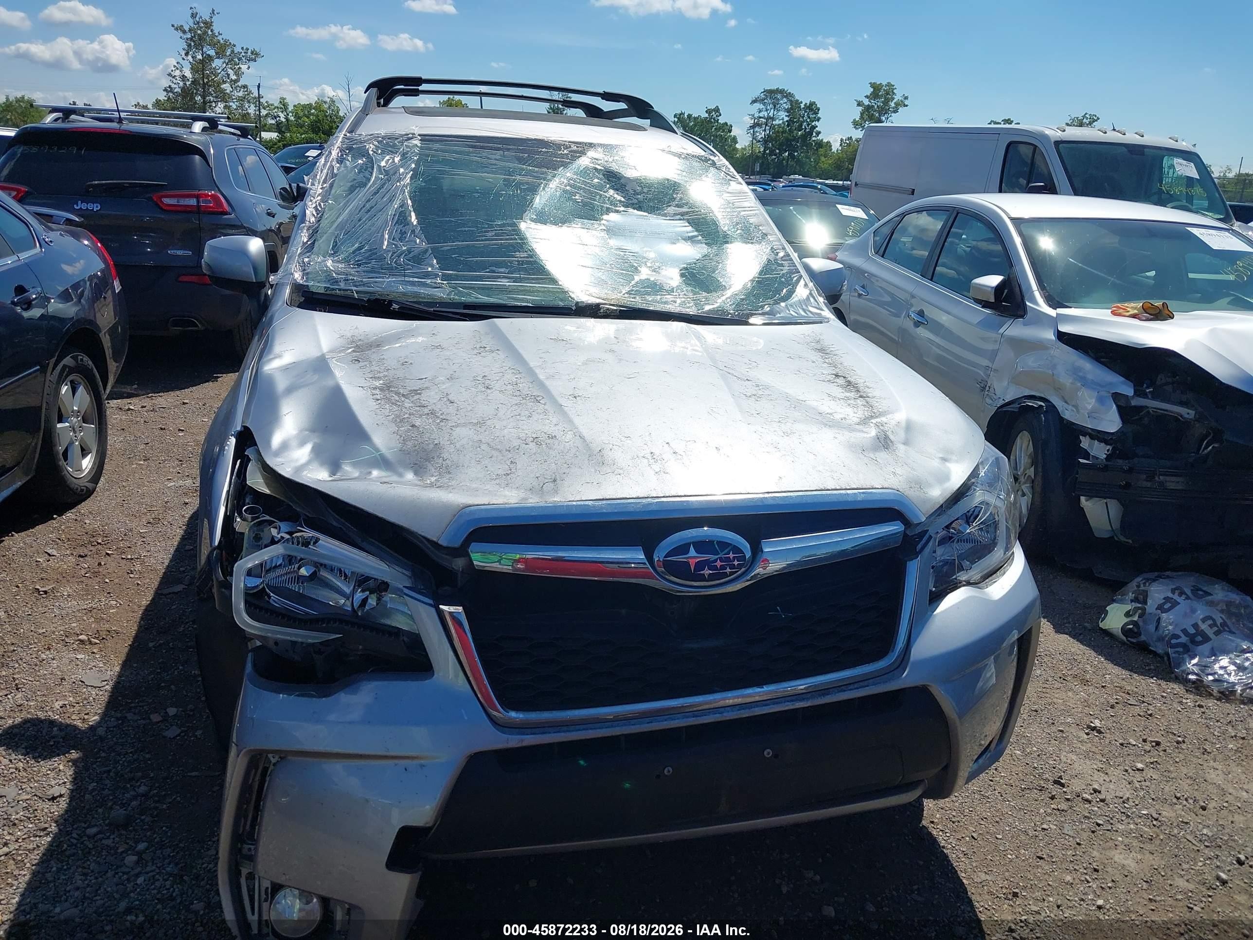 2015 Subaru Forester 2.0xt Touring Silver vin: JF2SJGWCXFH428394