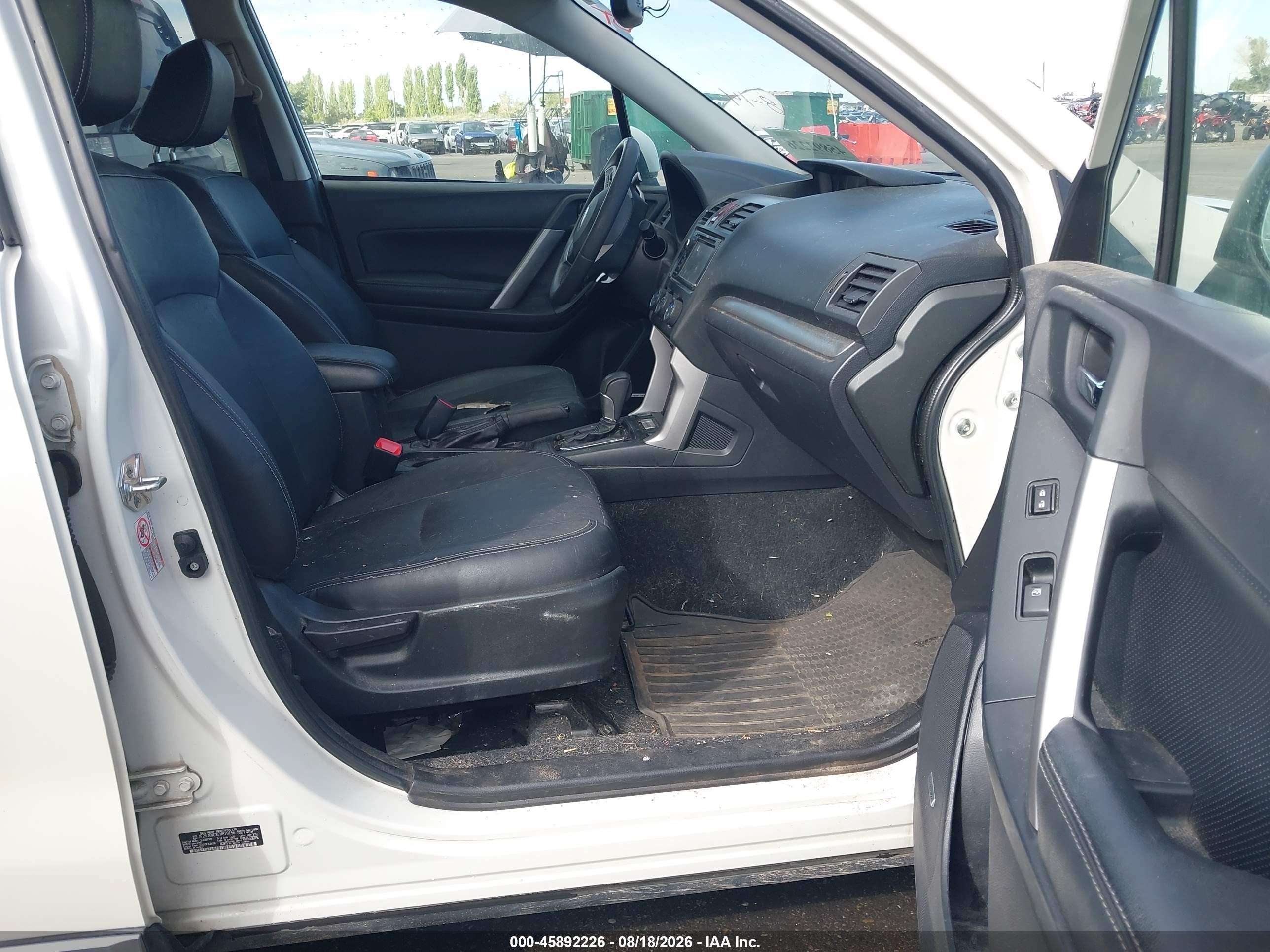 2015 Subaru Forester 2.0xt Touring White vin: JF2SJGWCXFH819156