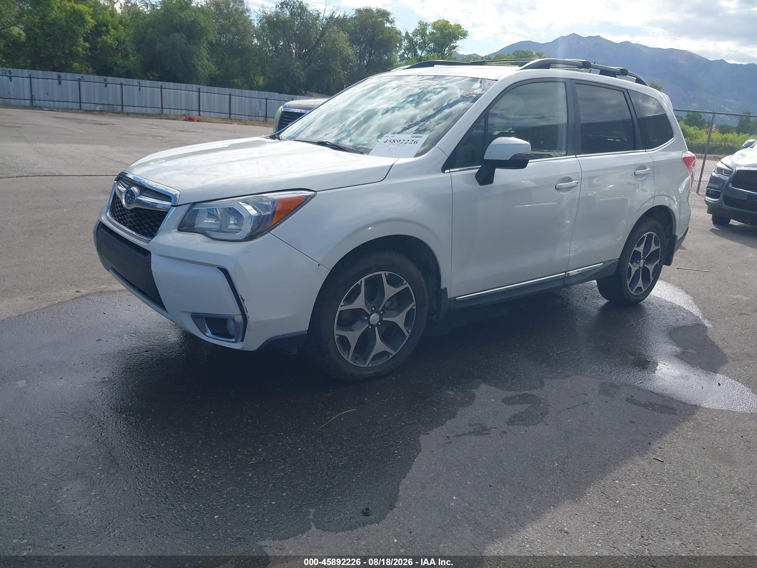 2015 Subaru Forester 2.0xt Touring White vin: JF2SJGWCXFH819156