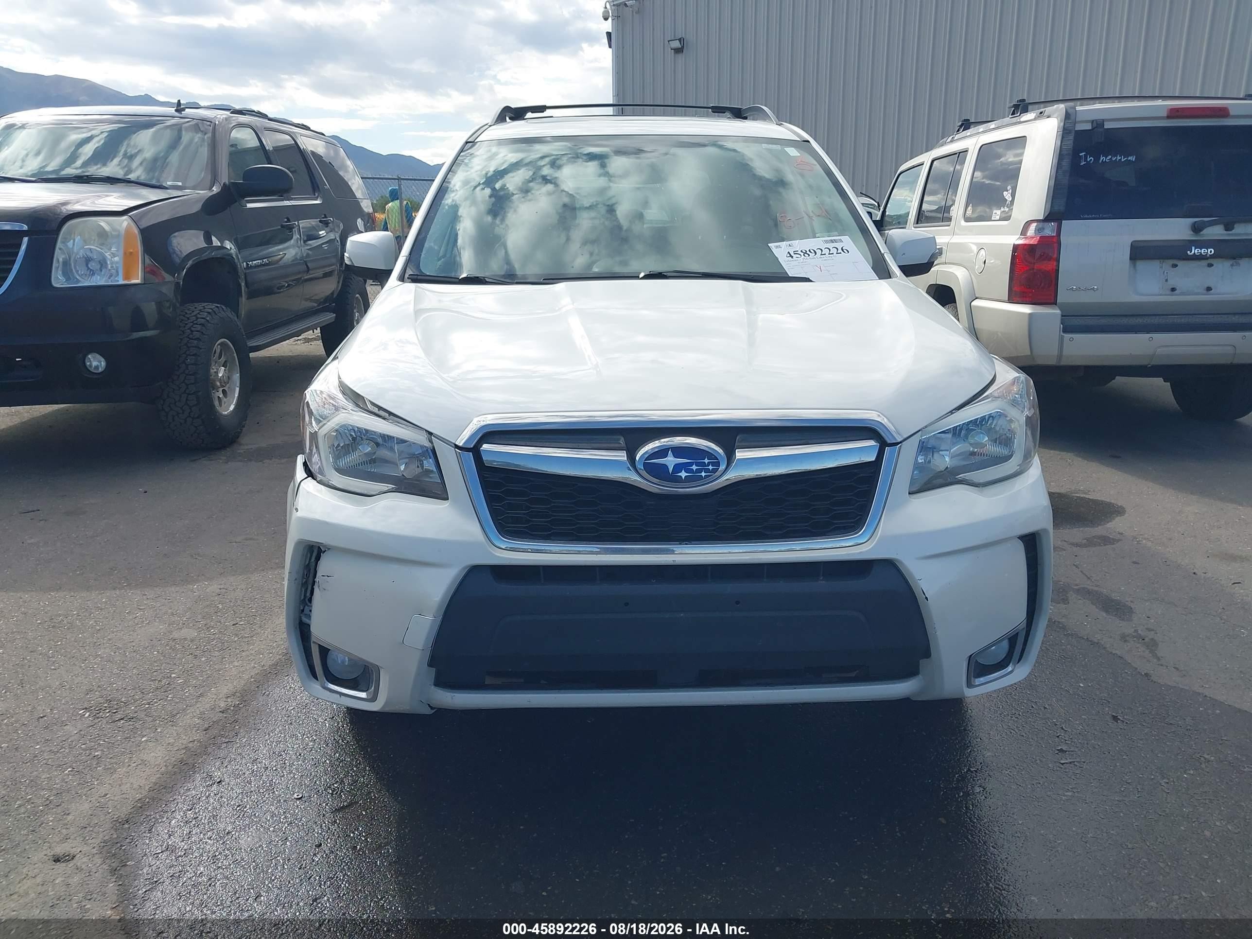 2015 Subaru Forester 2.0xt Touring White vin: JF2SJGWCXFH819156