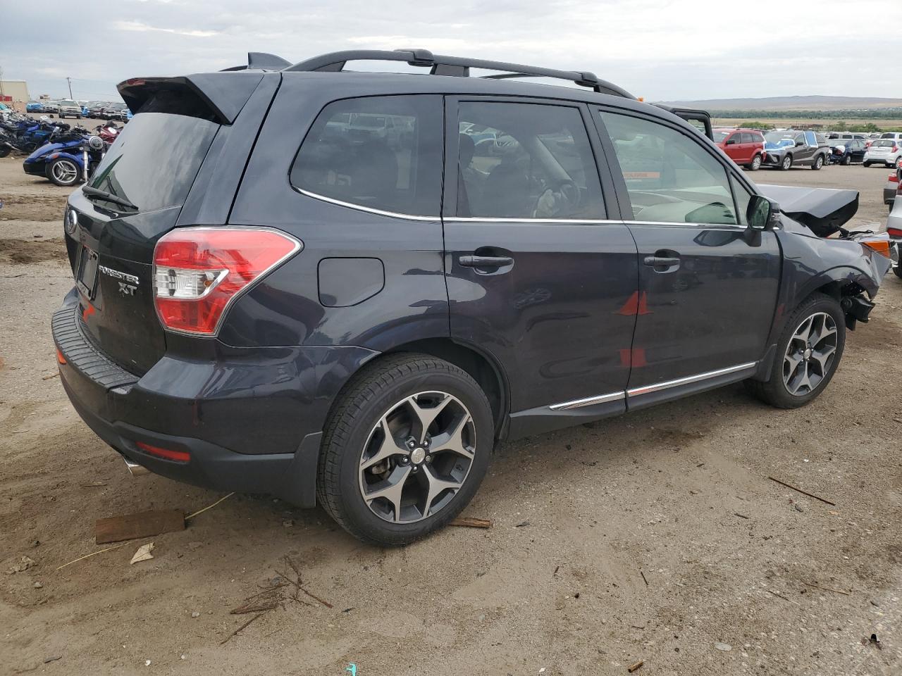 2016 Subaru Forester 2.0xt Touring Gray vin: JF2SJGXCXGH551516