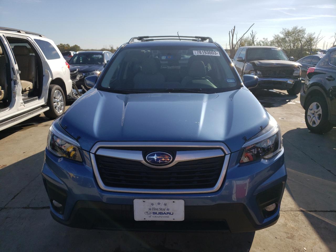2021 Subaru Forester Premium Blue vin: JF2SKAFC8MH566183