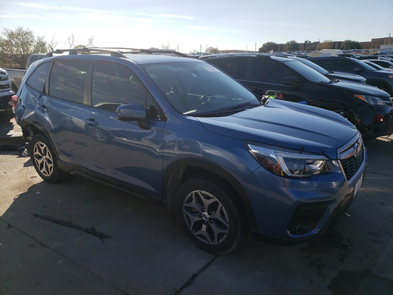 2021 Subaru Forester Premium Blue vin: JF2SKAFC8MH566183