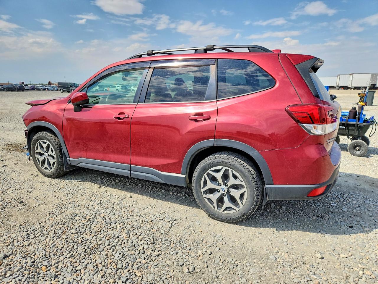 2021 Subaru Forester Premium Темно-бордовый vin: JF2SKAFCXMH490918