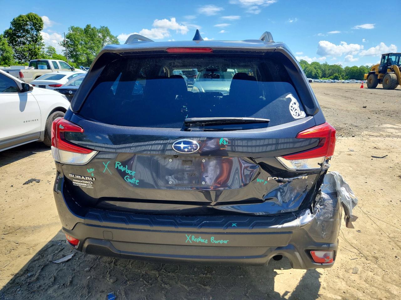 2019 Subaru Forester Premium Gray vin: JF2SKAGCXKH556203