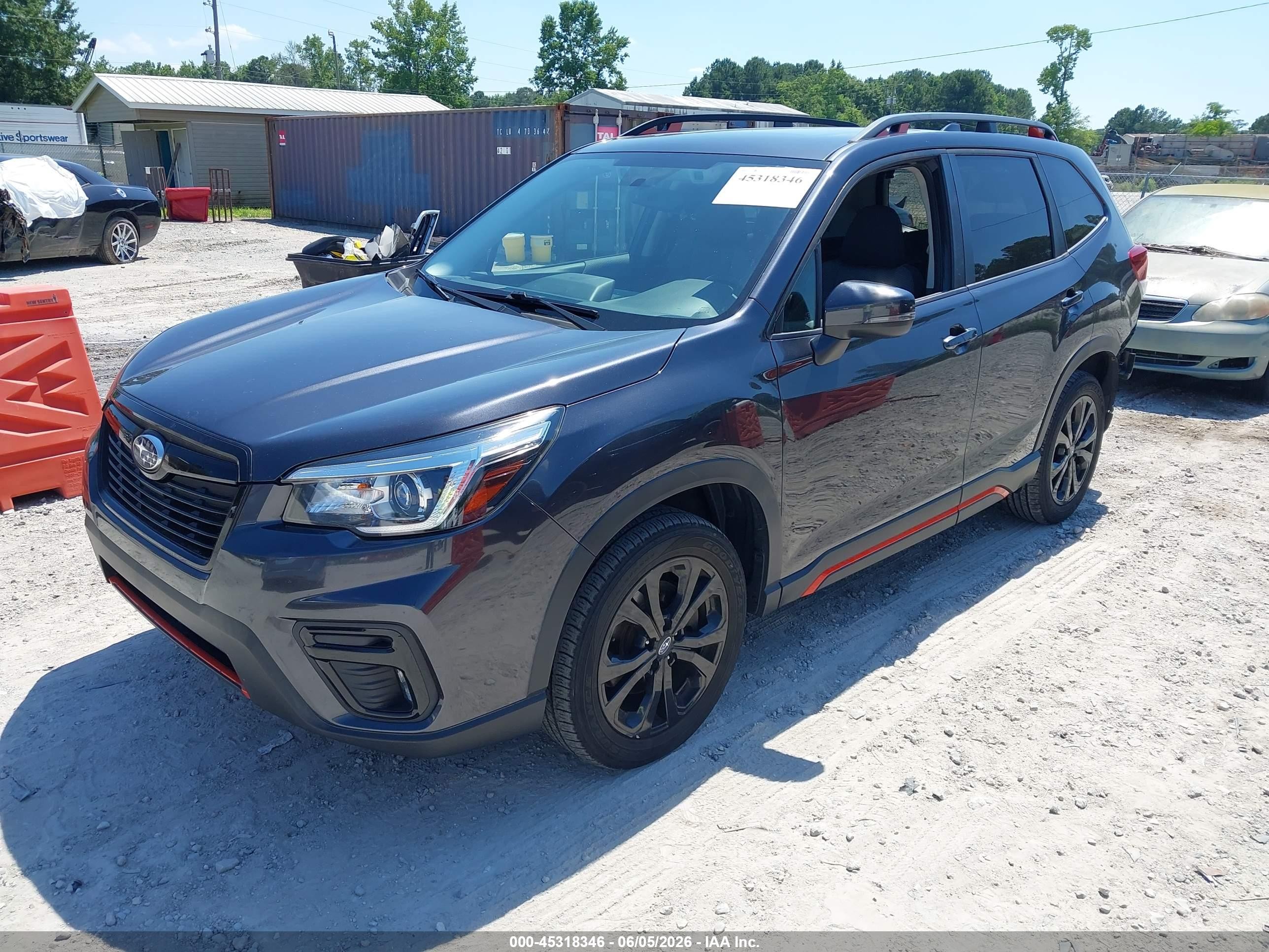 2019 Subaru Forester Sport Black vin: JF2SKAJC4KH442447