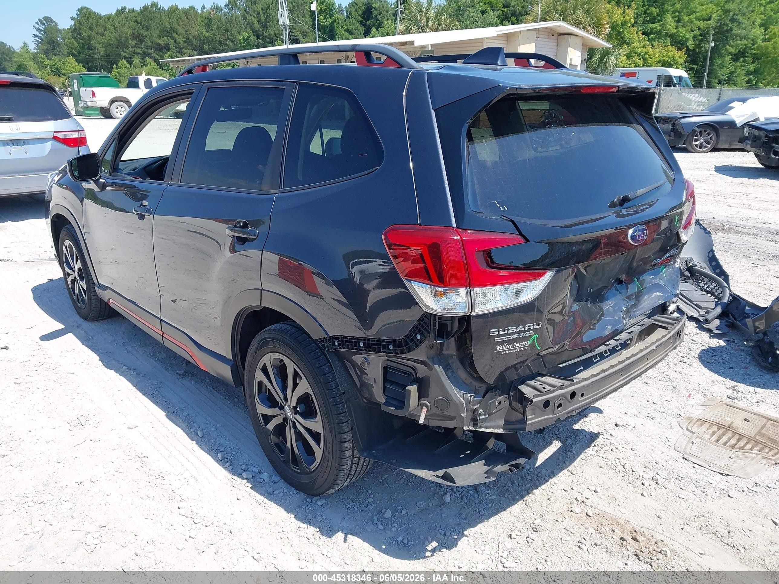 2019 Subaru Forester Sport Black vin: JF2SKAJC4KH442447
