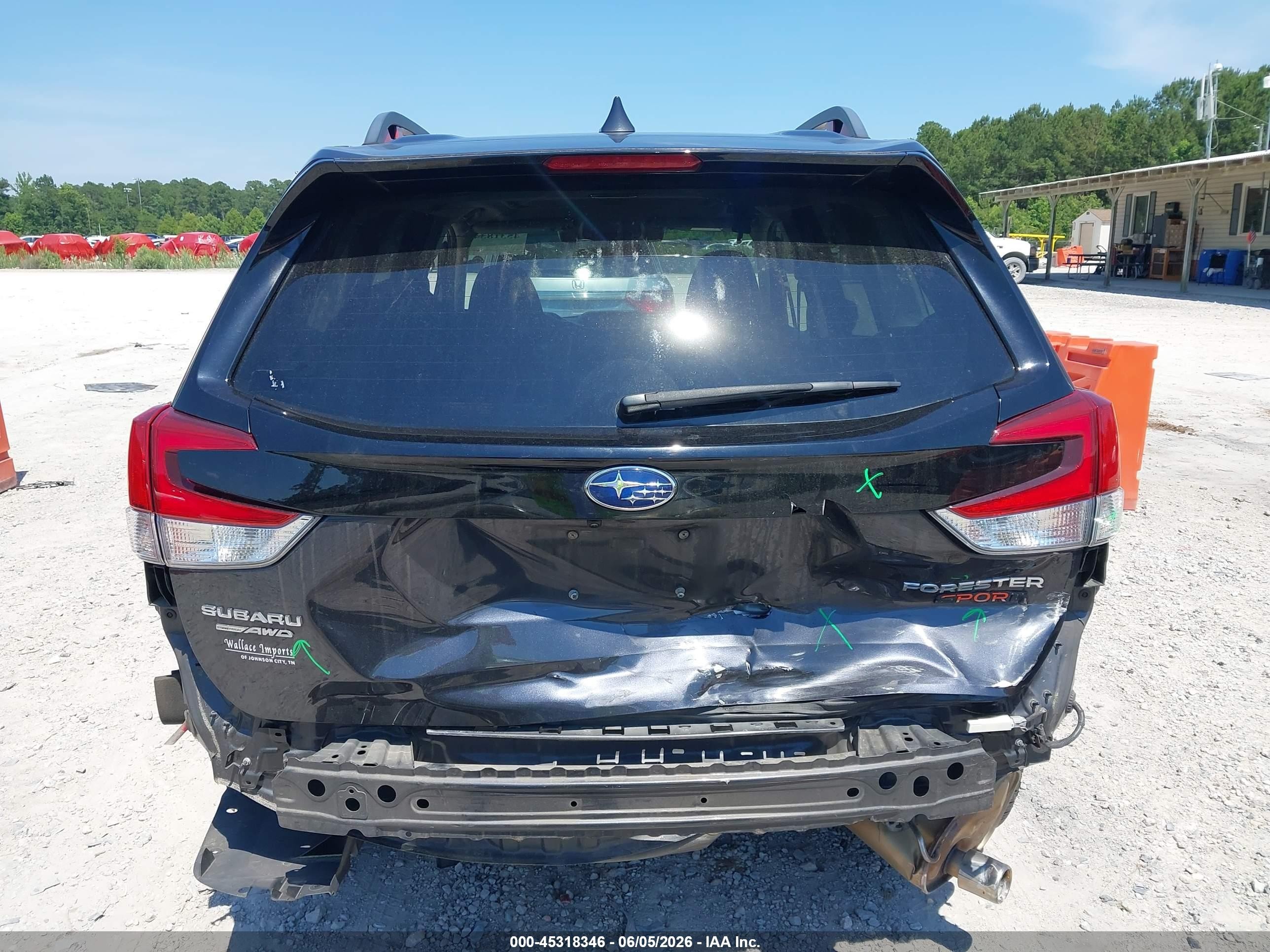 2019 Subaru Forester Sport Black vin: JF2SKAJC4KH442447