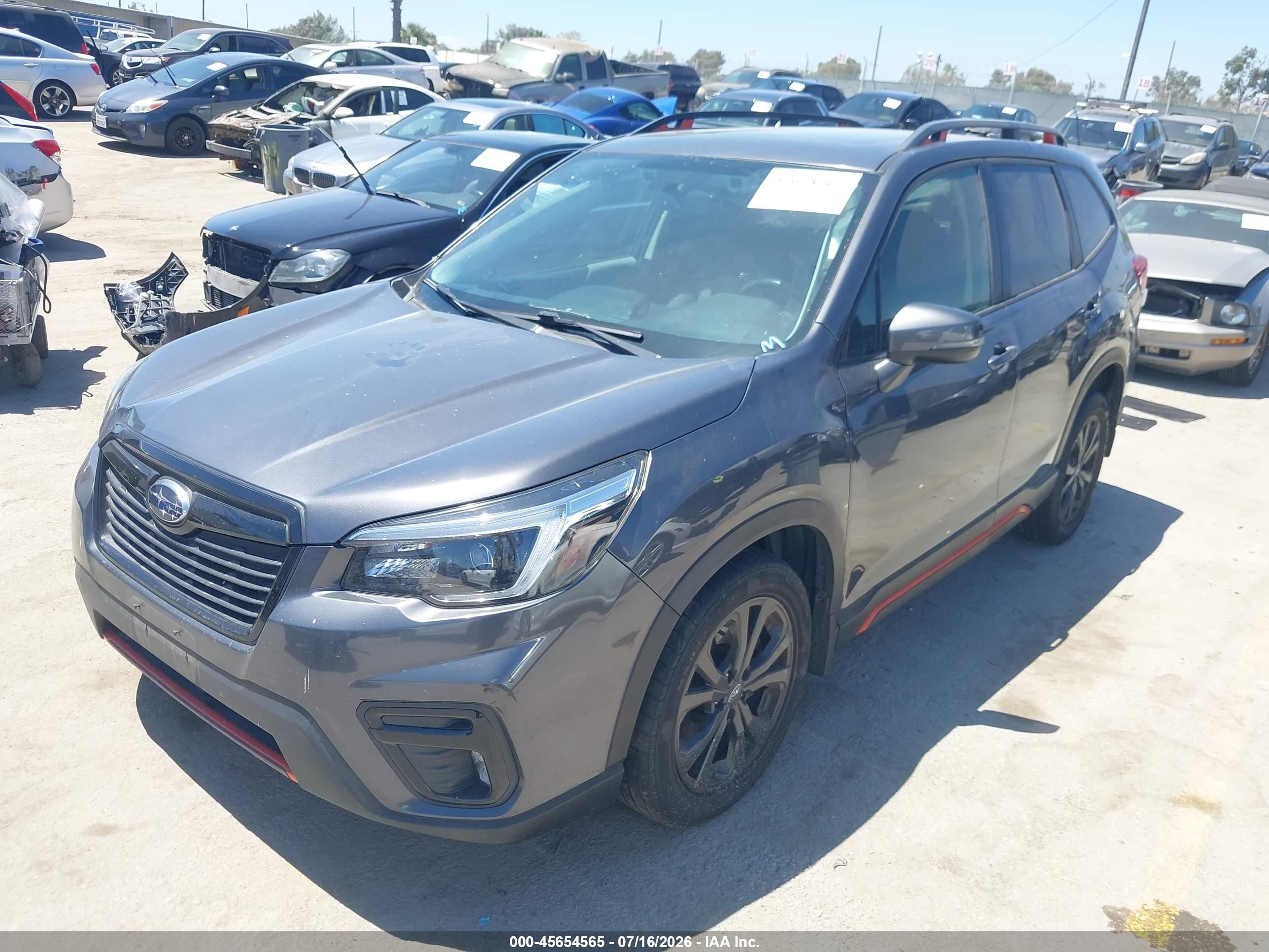 2021 Subaru Forester Sport Gray vin: JF2SKARC0MH498330