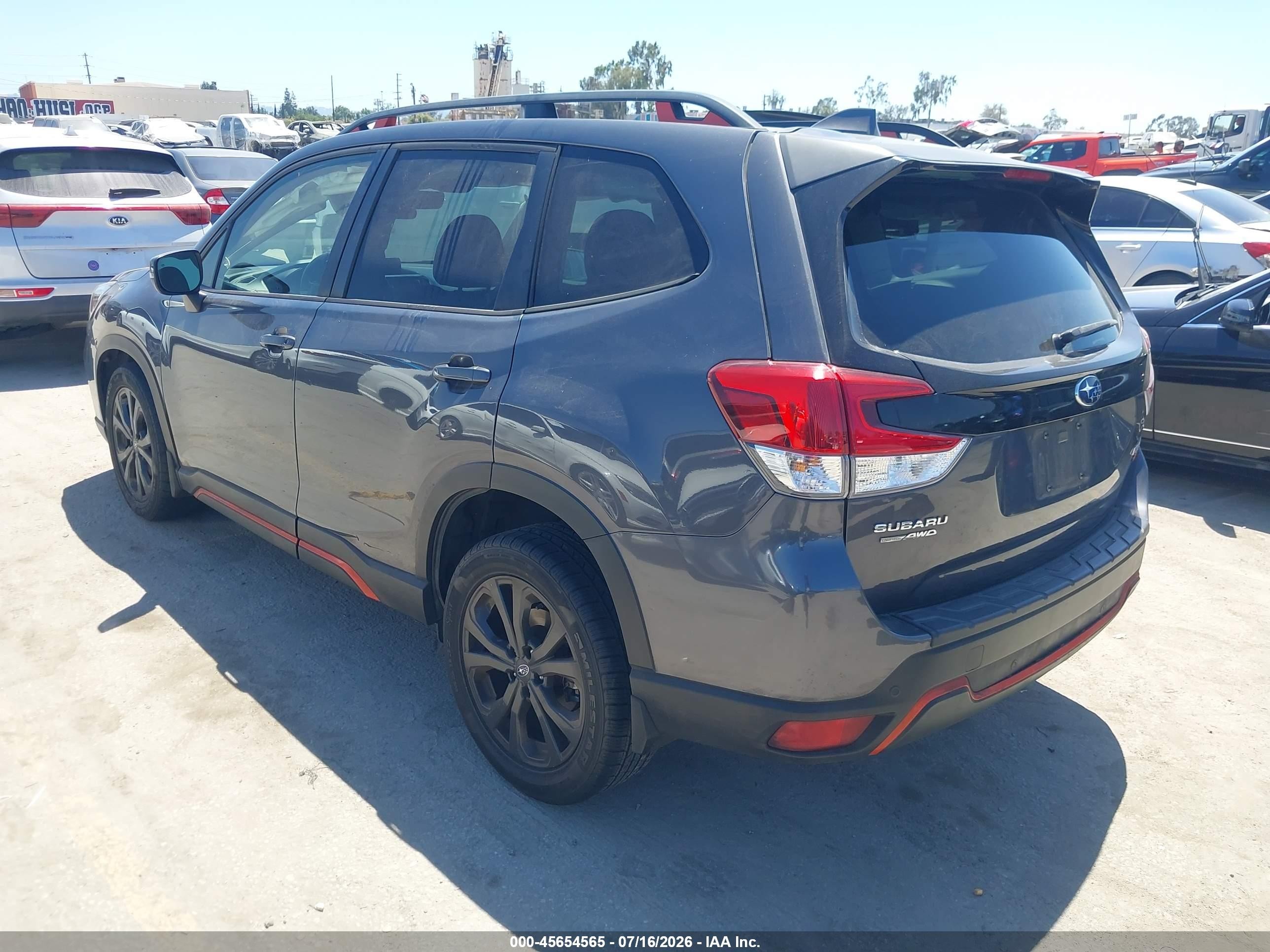 2021 Subaru Forester Sport Gray vin: JF2SKARC0MH498330