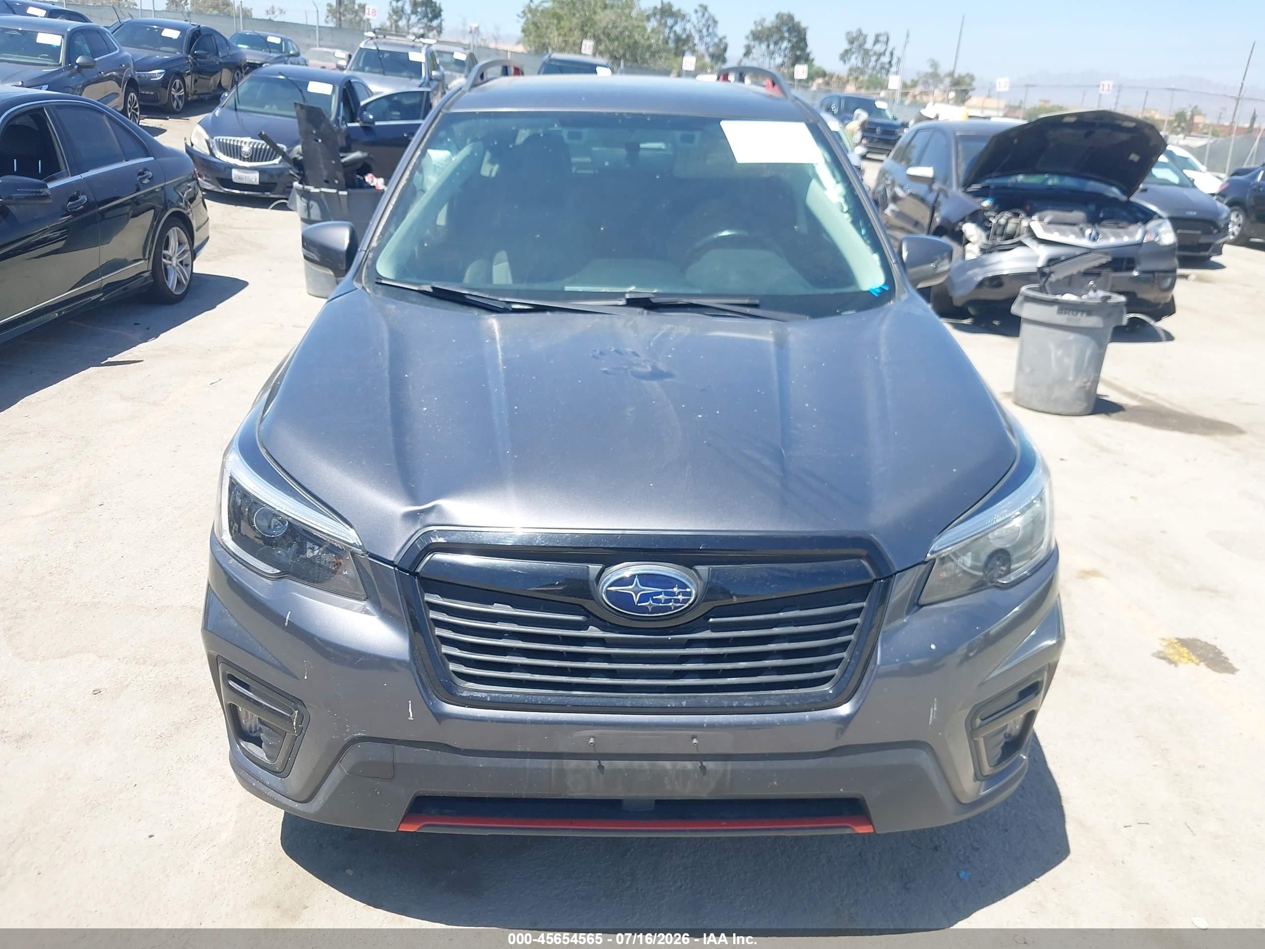 2021 Subaru Forester Sport Gray vin: JF2SKARC0MH498330