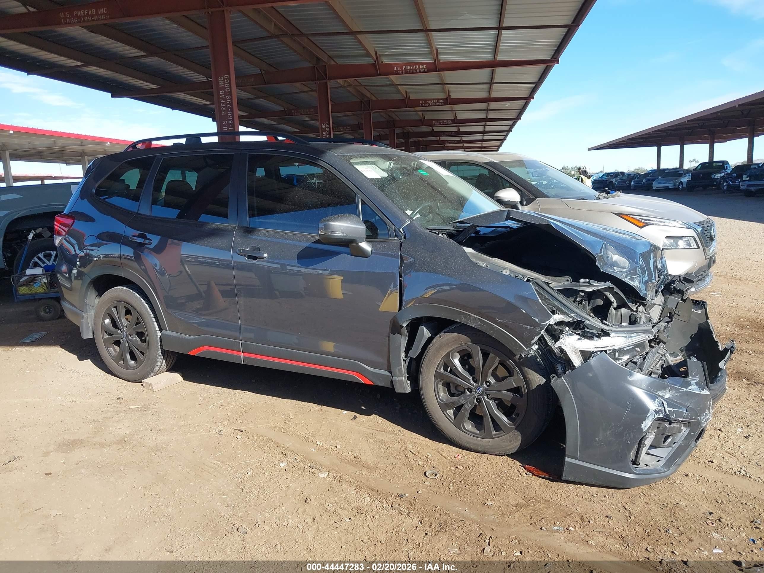2021 Subaru Forester Sport Gray vin: JF2SKARC4MH500709