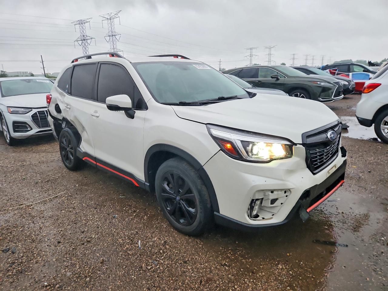 2020 Subaru Forester Sport White vin: JF2SKARC9LH474722