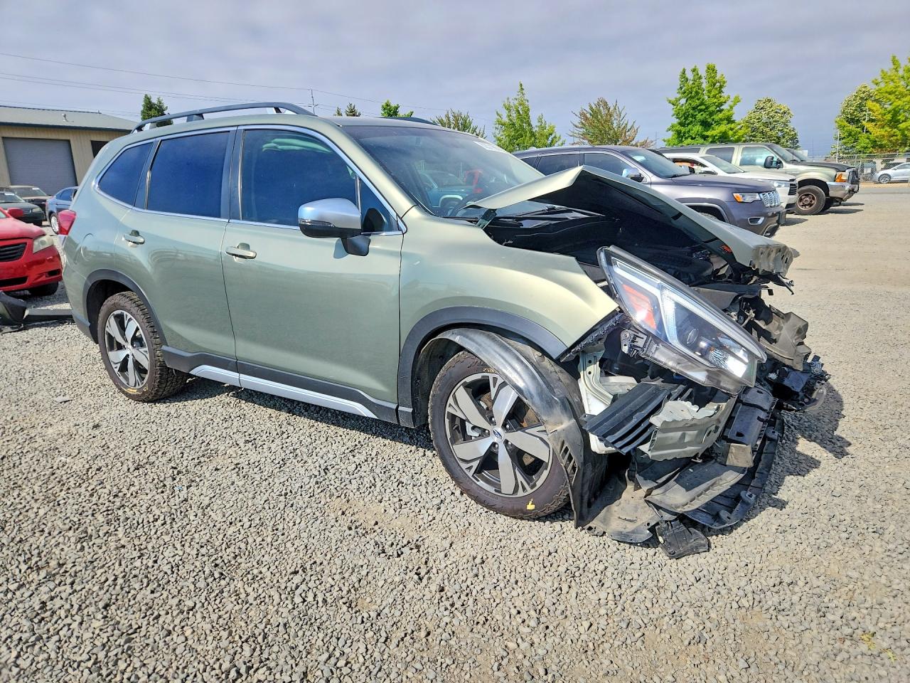 2021 Subaru Forester Touring Green vin: JF2SKAXC2MH411644