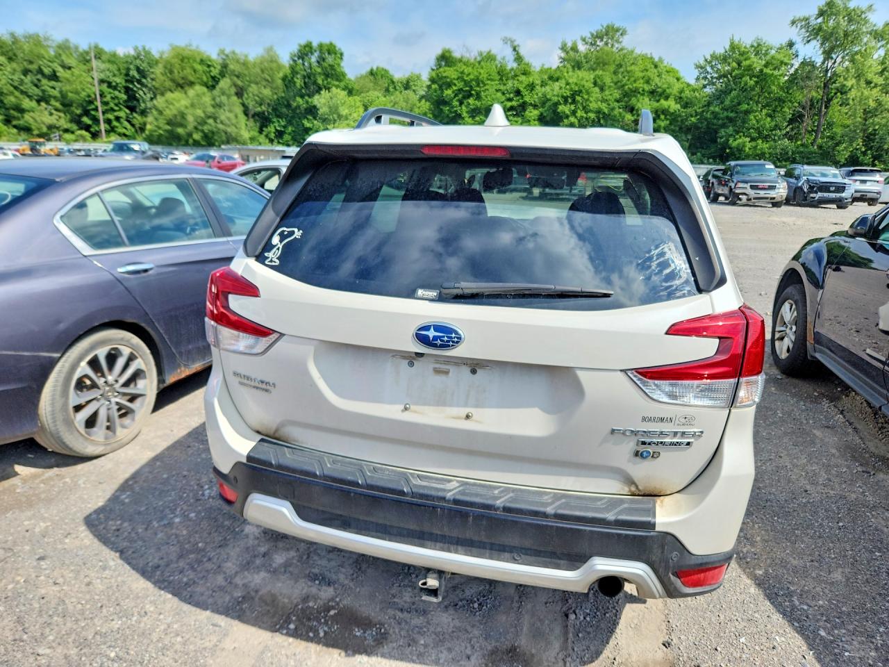 2020 Subaru Forester Touring White vin: JF2SKAXC7LH595333