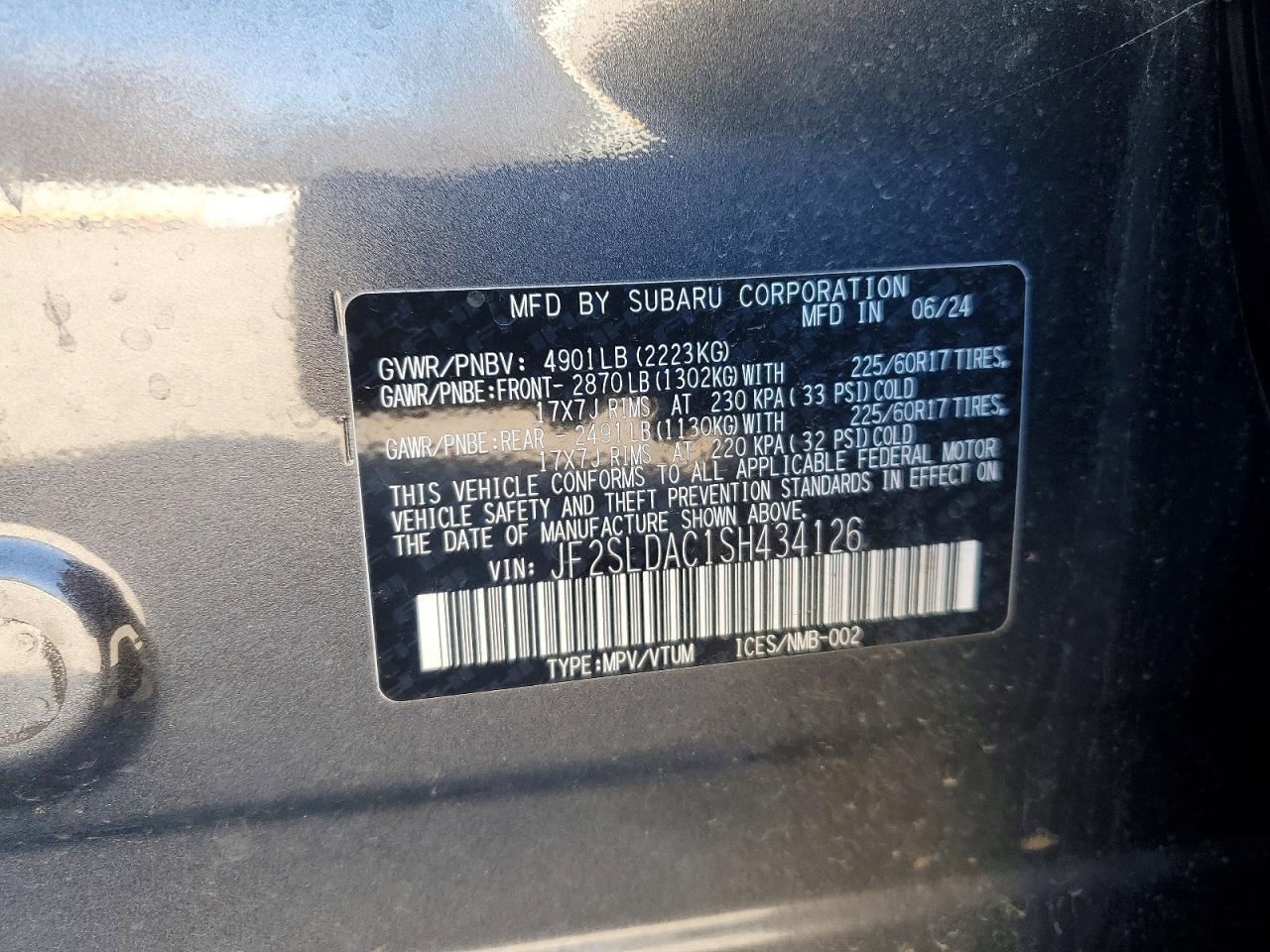 2025 Subaru Forester Silver vin: JF2SLDAC1SH434126