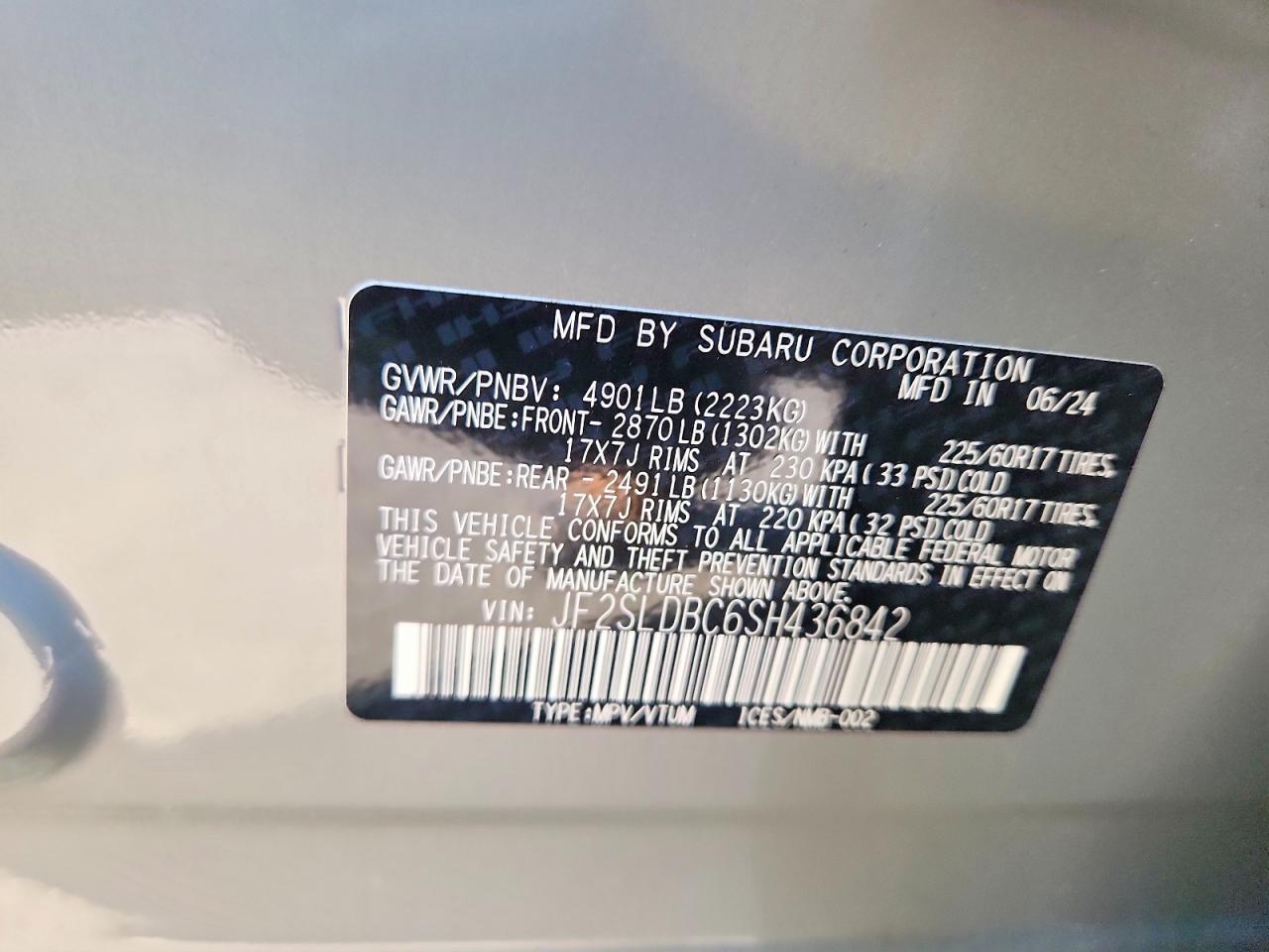 2025 Subaru Forester Premium Gray vin: JF2SLDBC6SH436842
