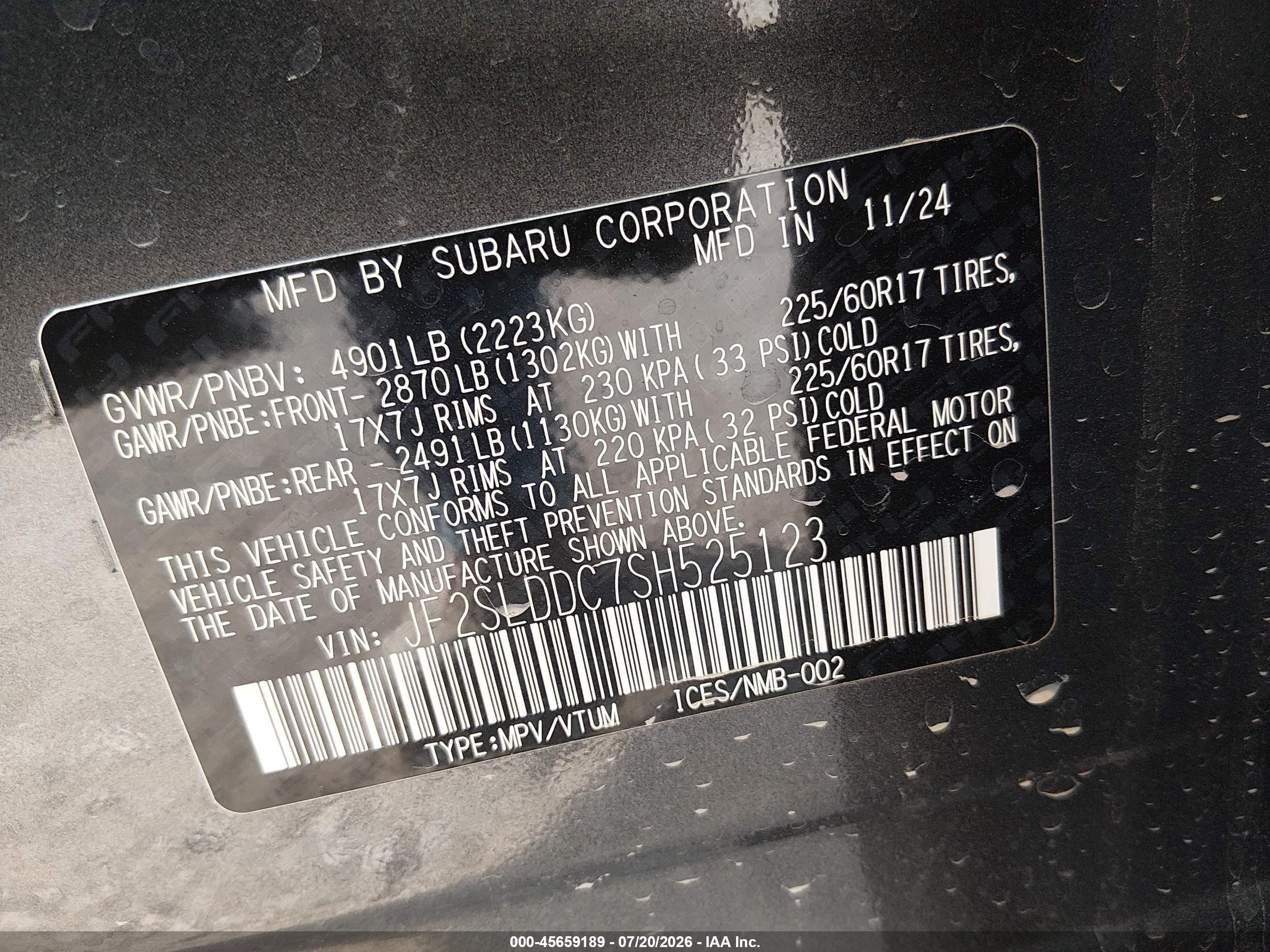 2025 Subaru Forester Premium Gray vin: JF2SLDDC7SH525123