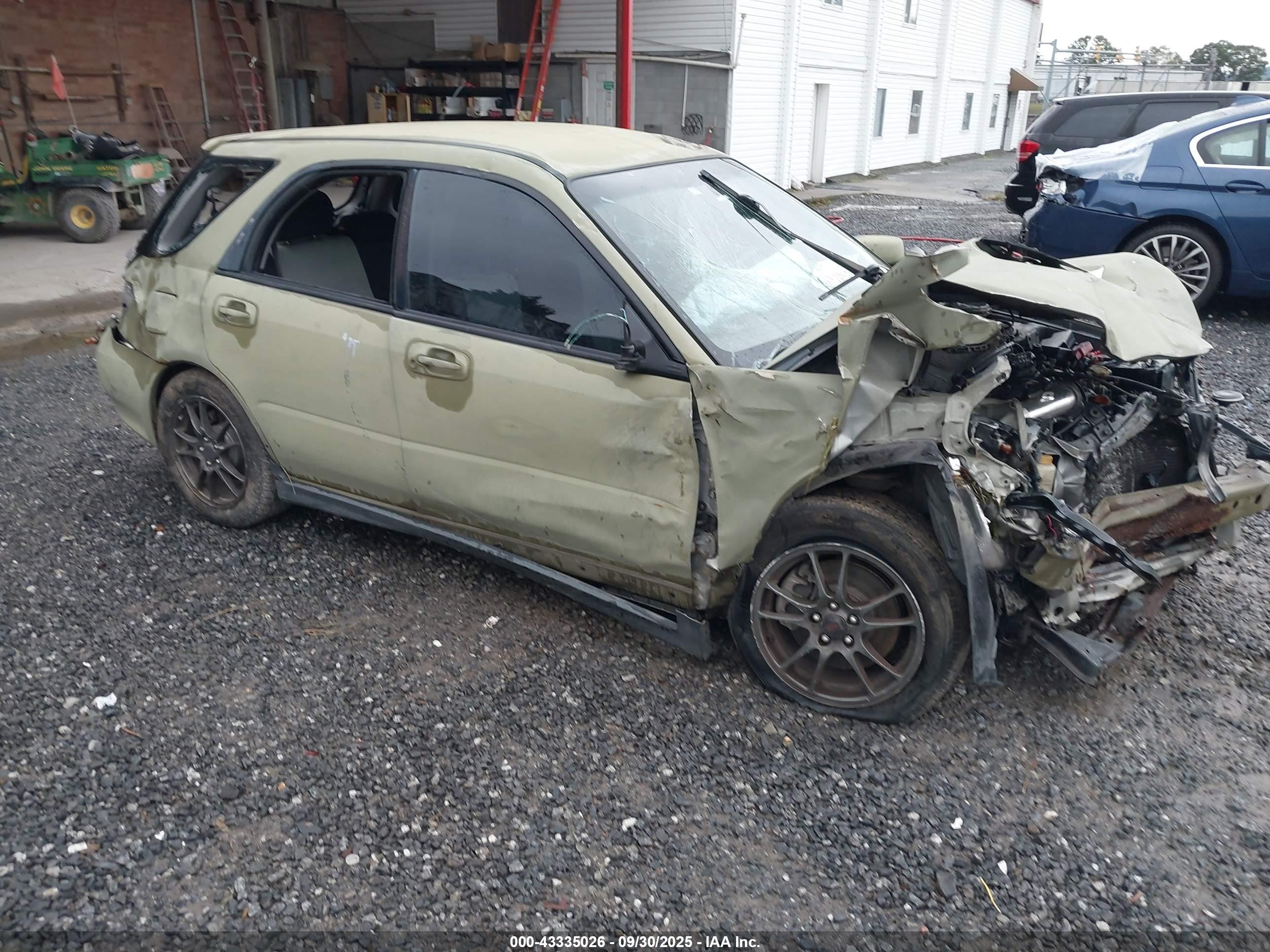 2005 Saab 9-2x Aero Зеленый vin: JF4GG22665G052666