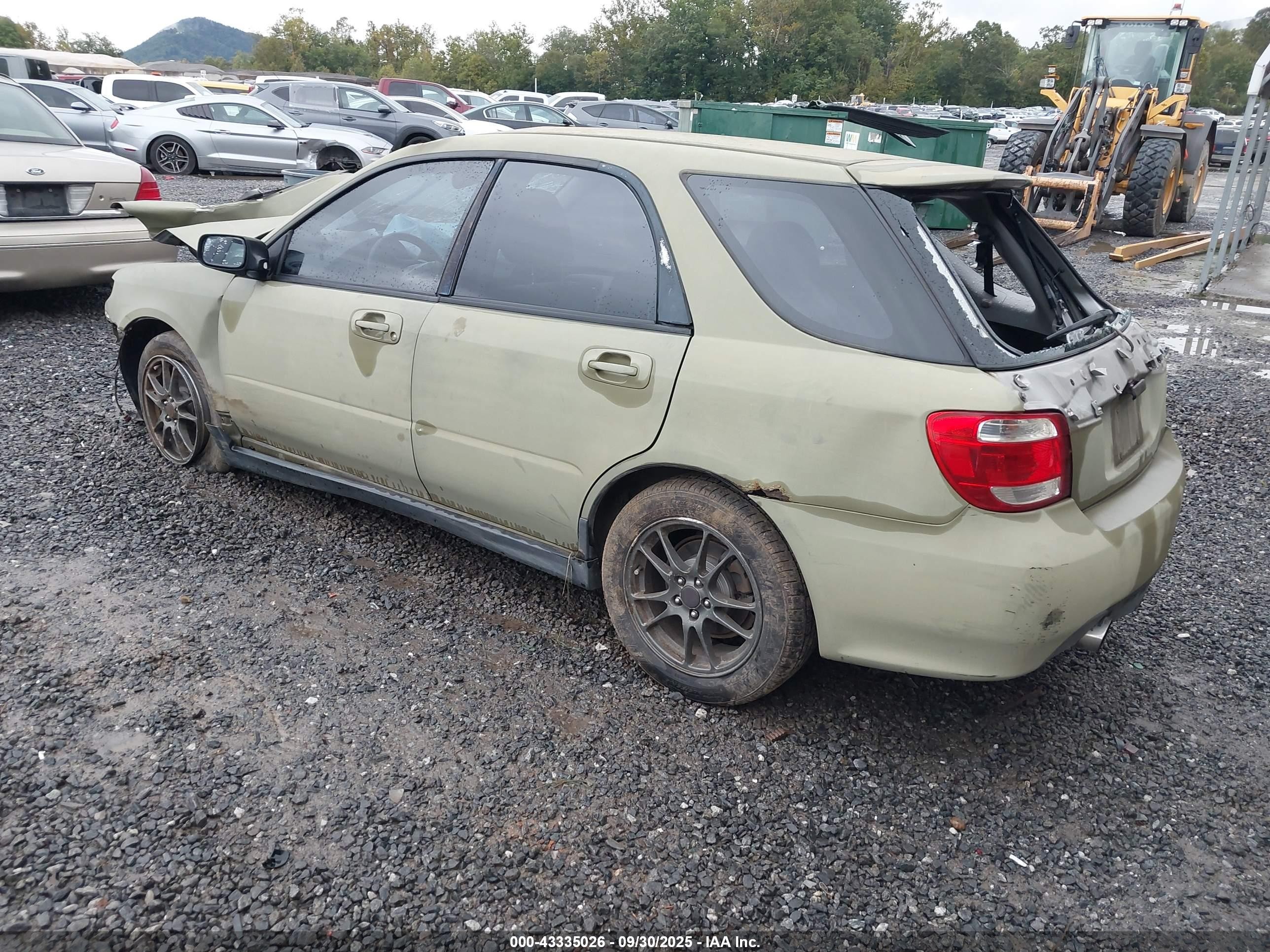 2005 Saab 9-2x Aero Green vin: JF4GG22665G052666